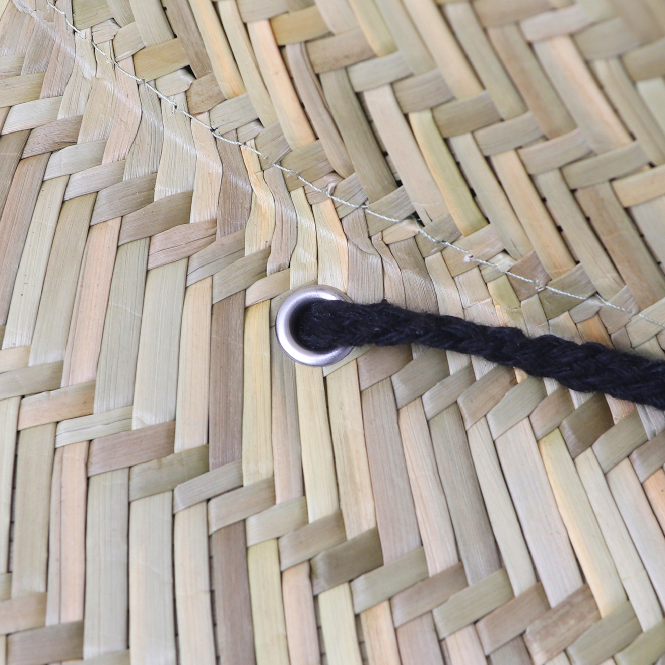Straw Hat with String - Image 3