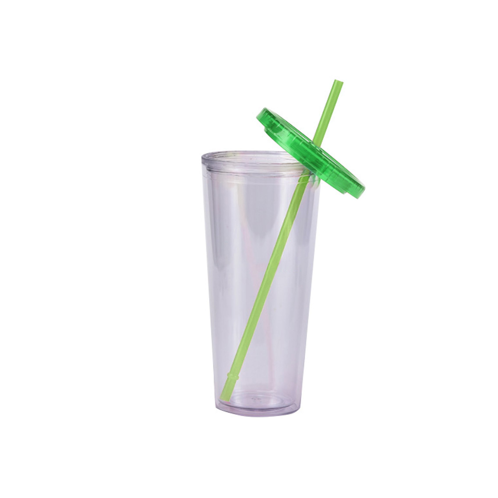 24oz Plastic Cups with Lids & Straws - Image 6