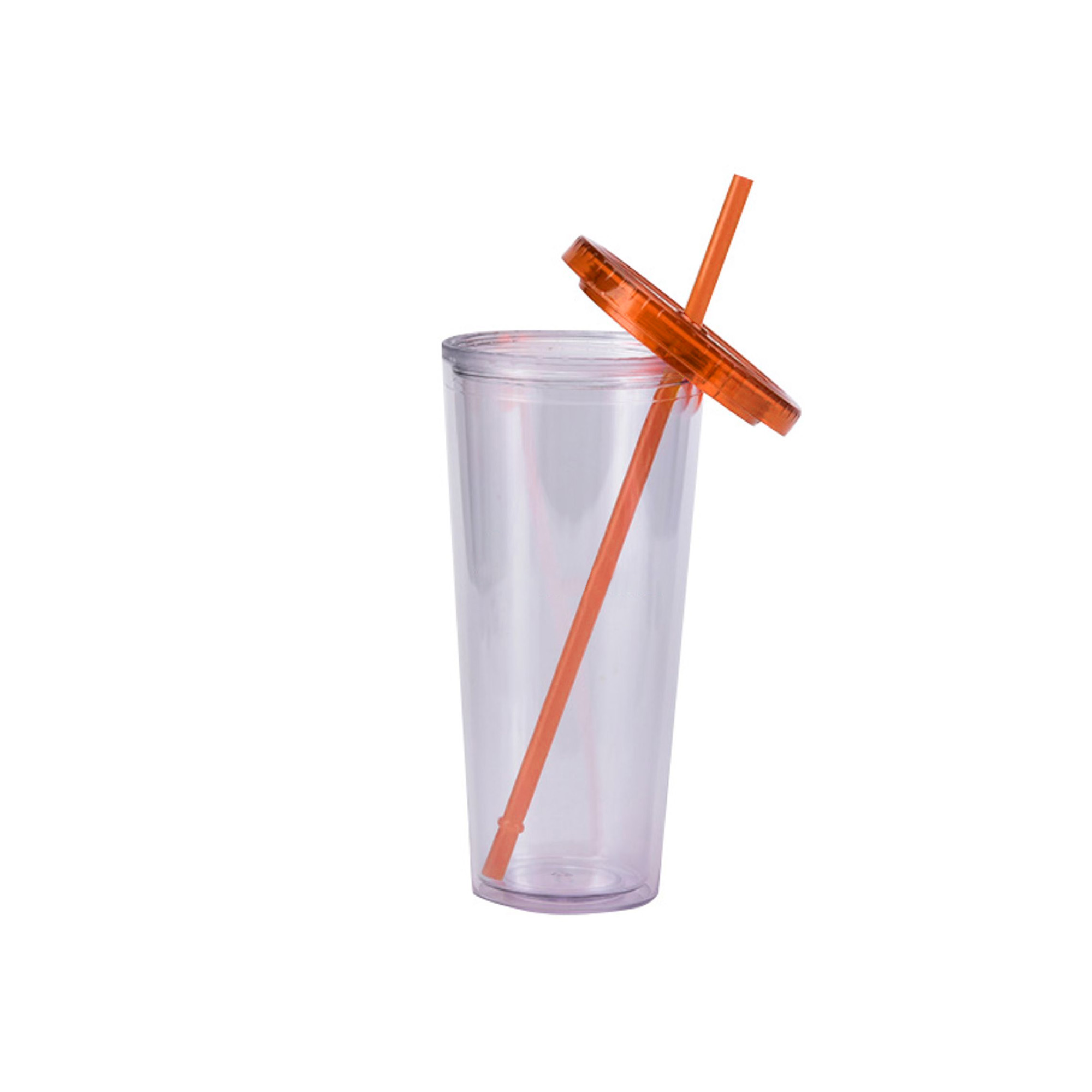 24oz Plastic Cups with Lids & Straws - Image 7