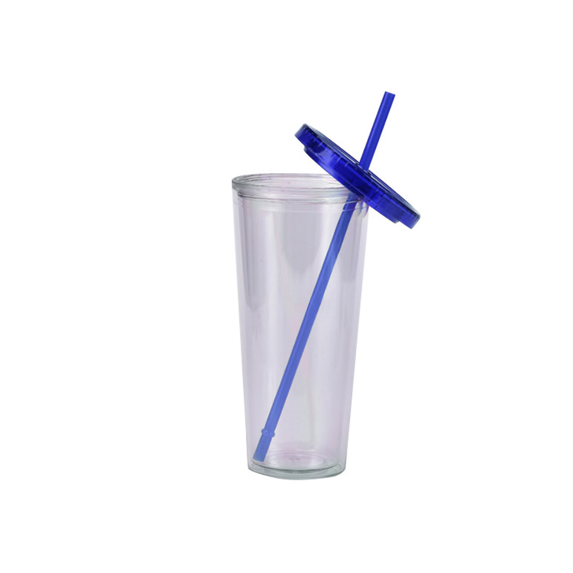 24oz Plastic Cups with Lids & Straws - Image 11