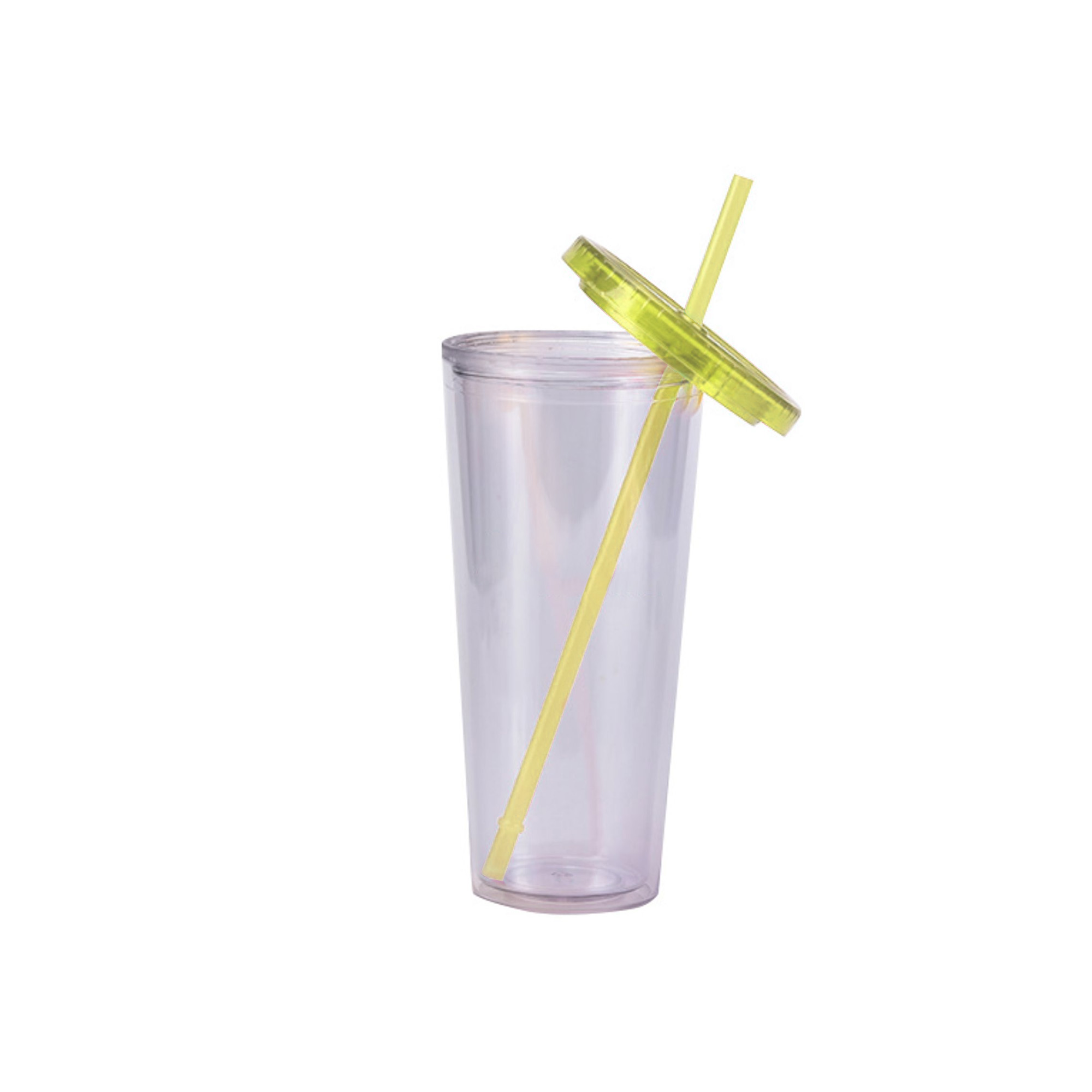 24oz Plastic Cups with Lids & Straws - Image 5