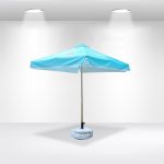 2x2m Square Sublimation Patio Umbrellas With Valances