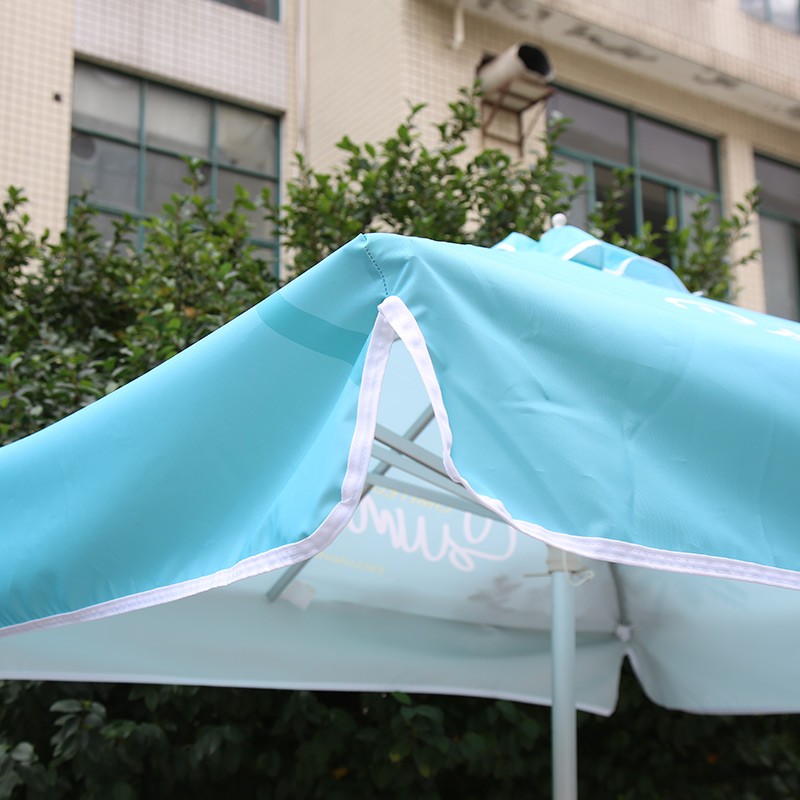 2x2m Square Sublimation Patio Umbrellas With Valances - Image 5