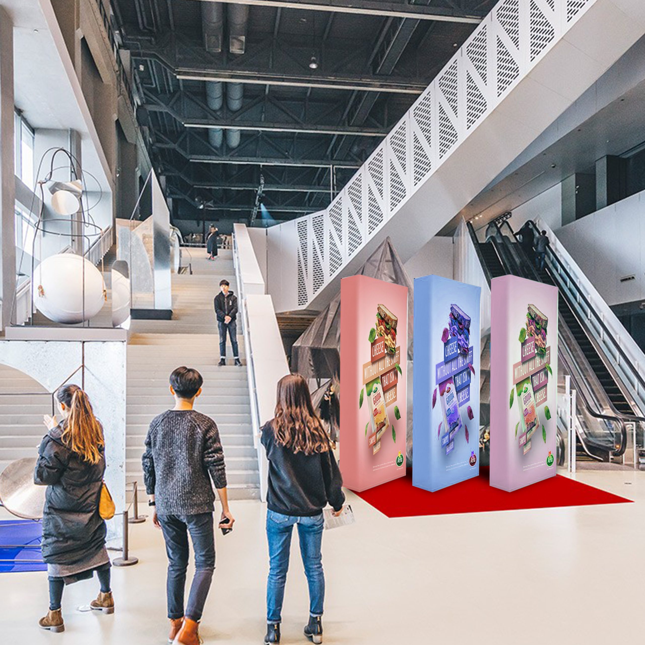Straight Fabric Popup Displays 1x3 - Image 3