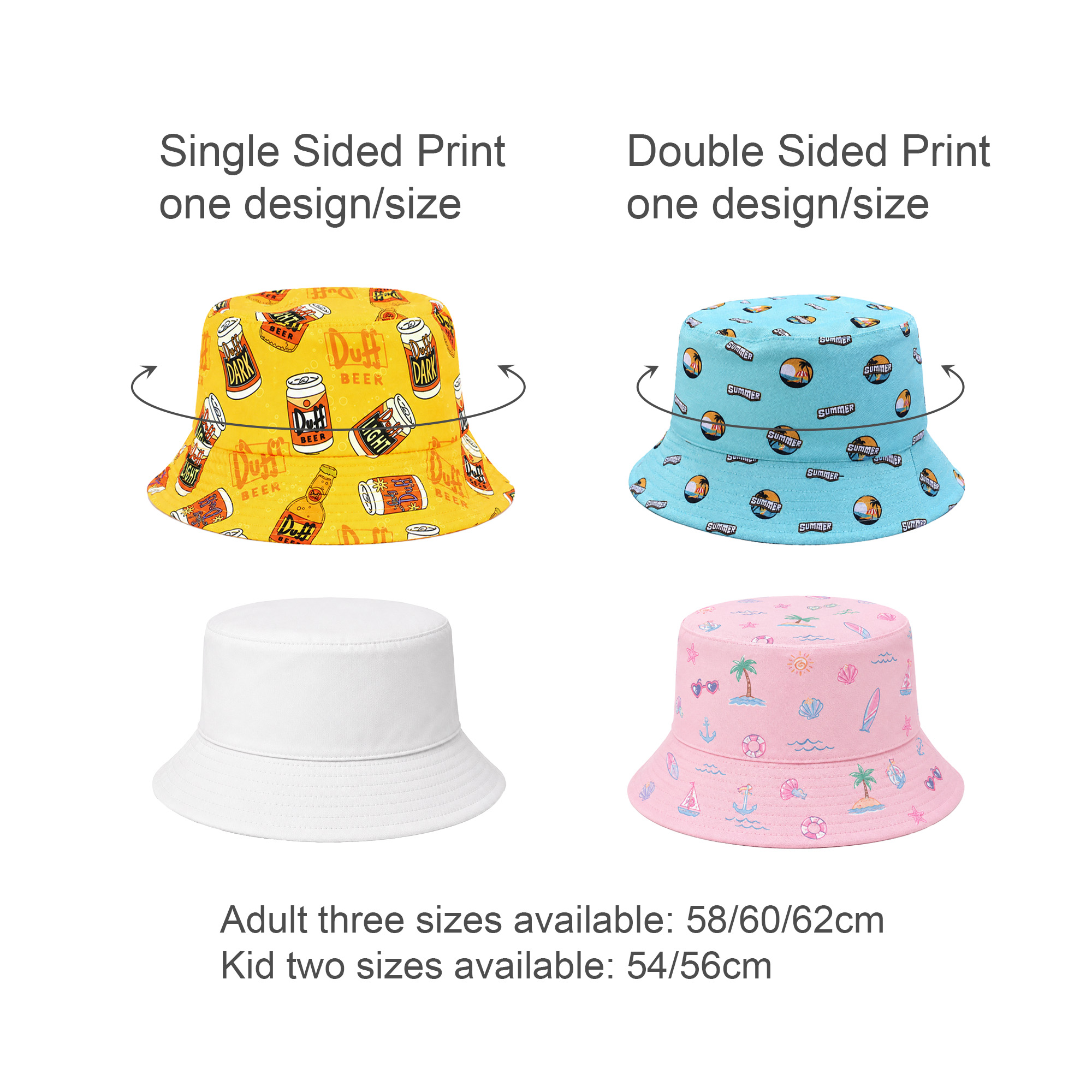 Full Size Sublimation Bucket Hat - Image 5