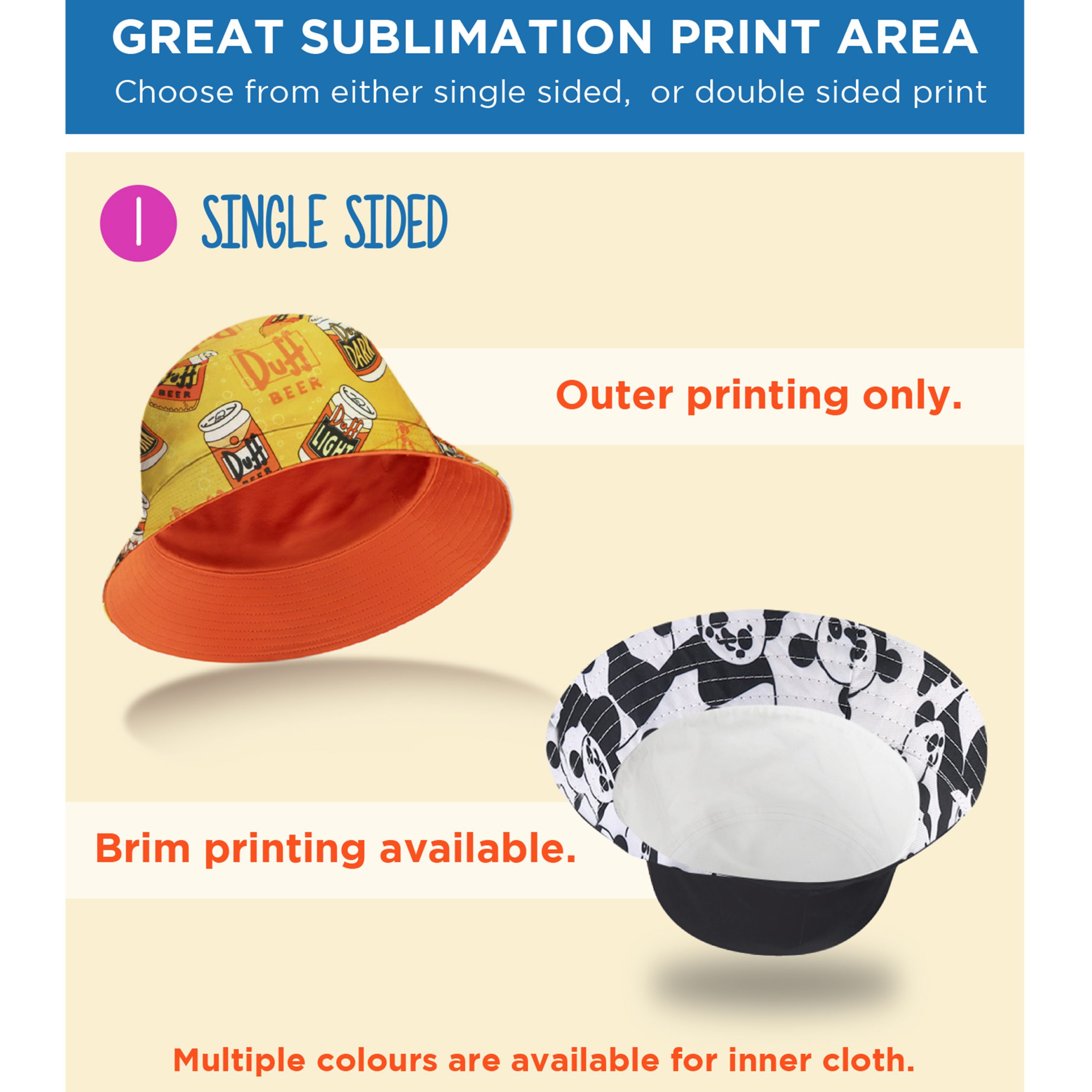 Full Size Sublimation Bucket Hat - Image 10