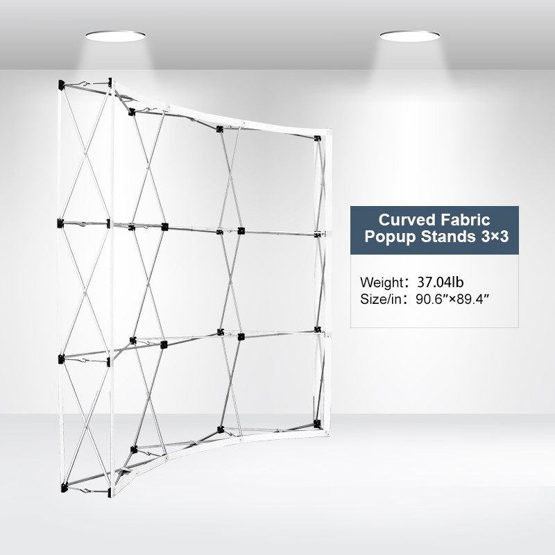 Curved Fabric Popup Displays 3x3 - Image 2