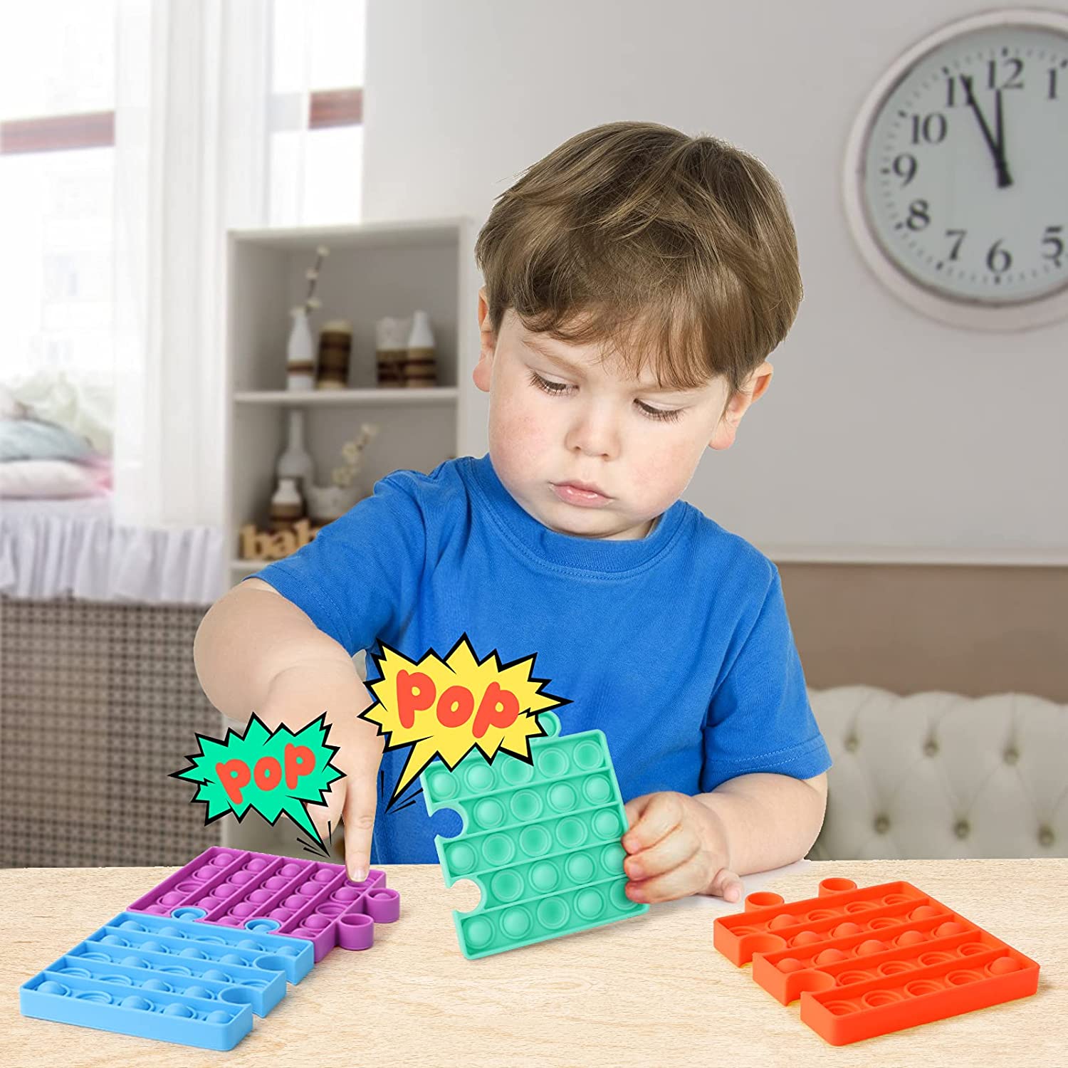 Puzzle Shape Pop It Fidget Toy - Image 9