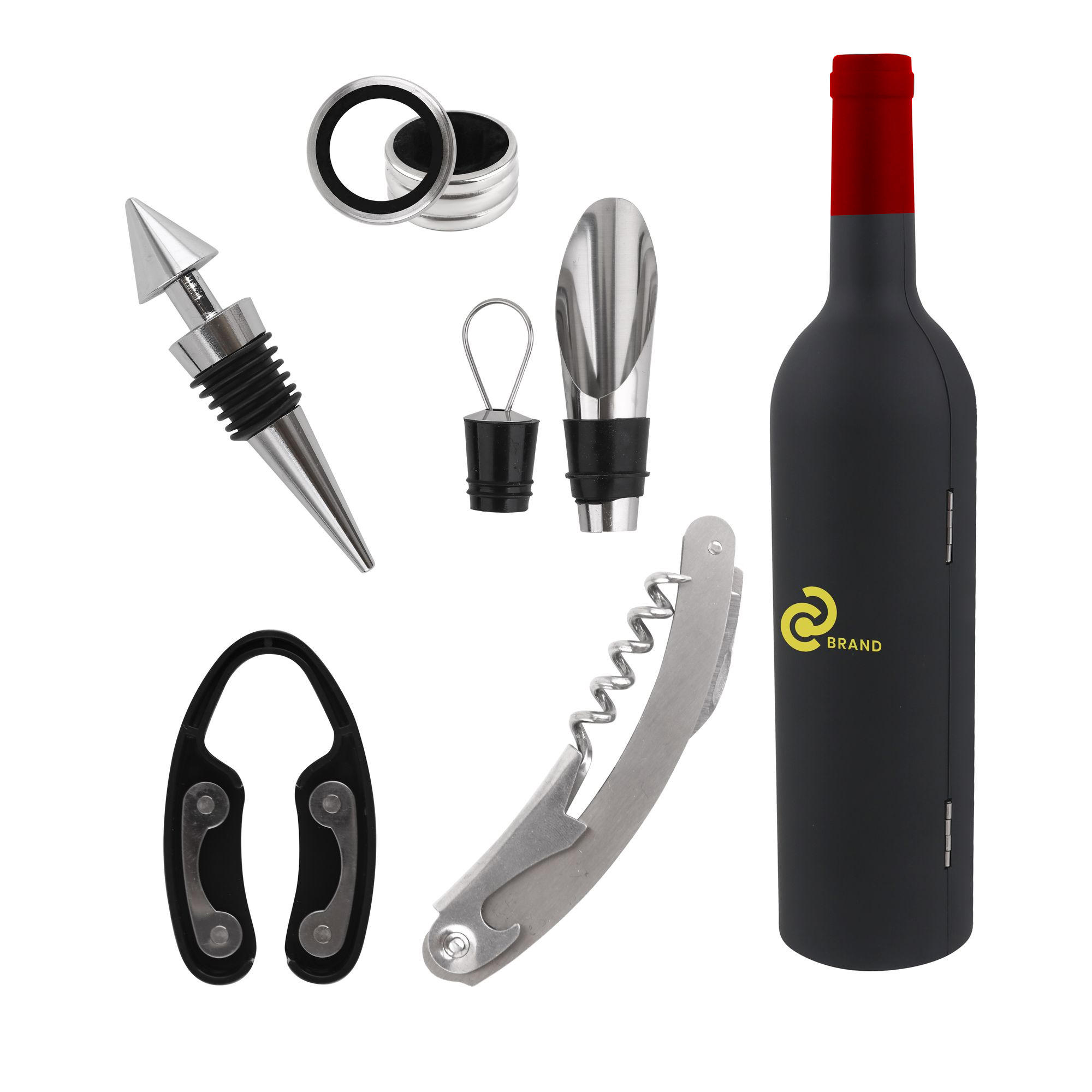 Bottle Shaped Wine Tools Set - Image 3