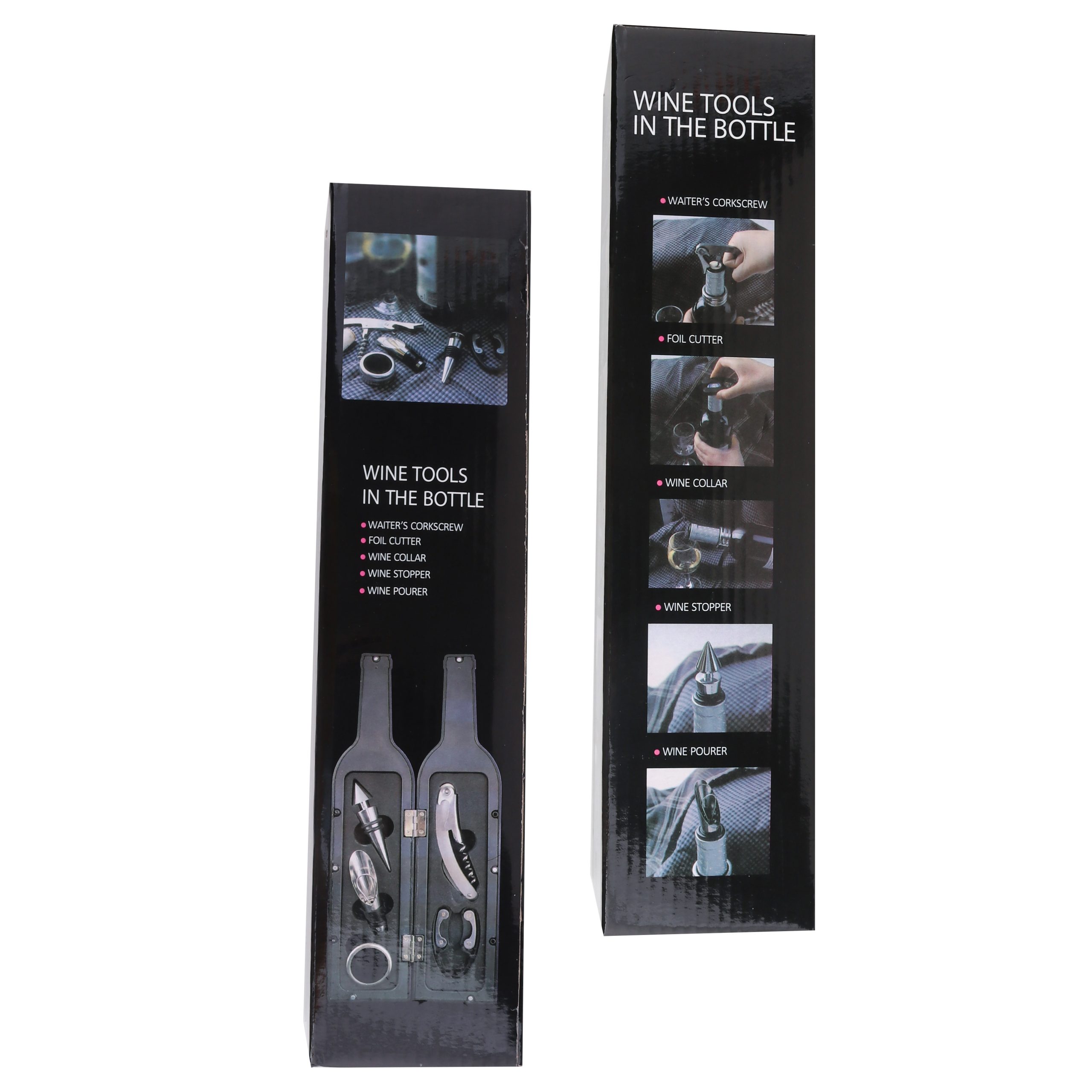 Bottle Shaped Wine Tools Set - Image 4