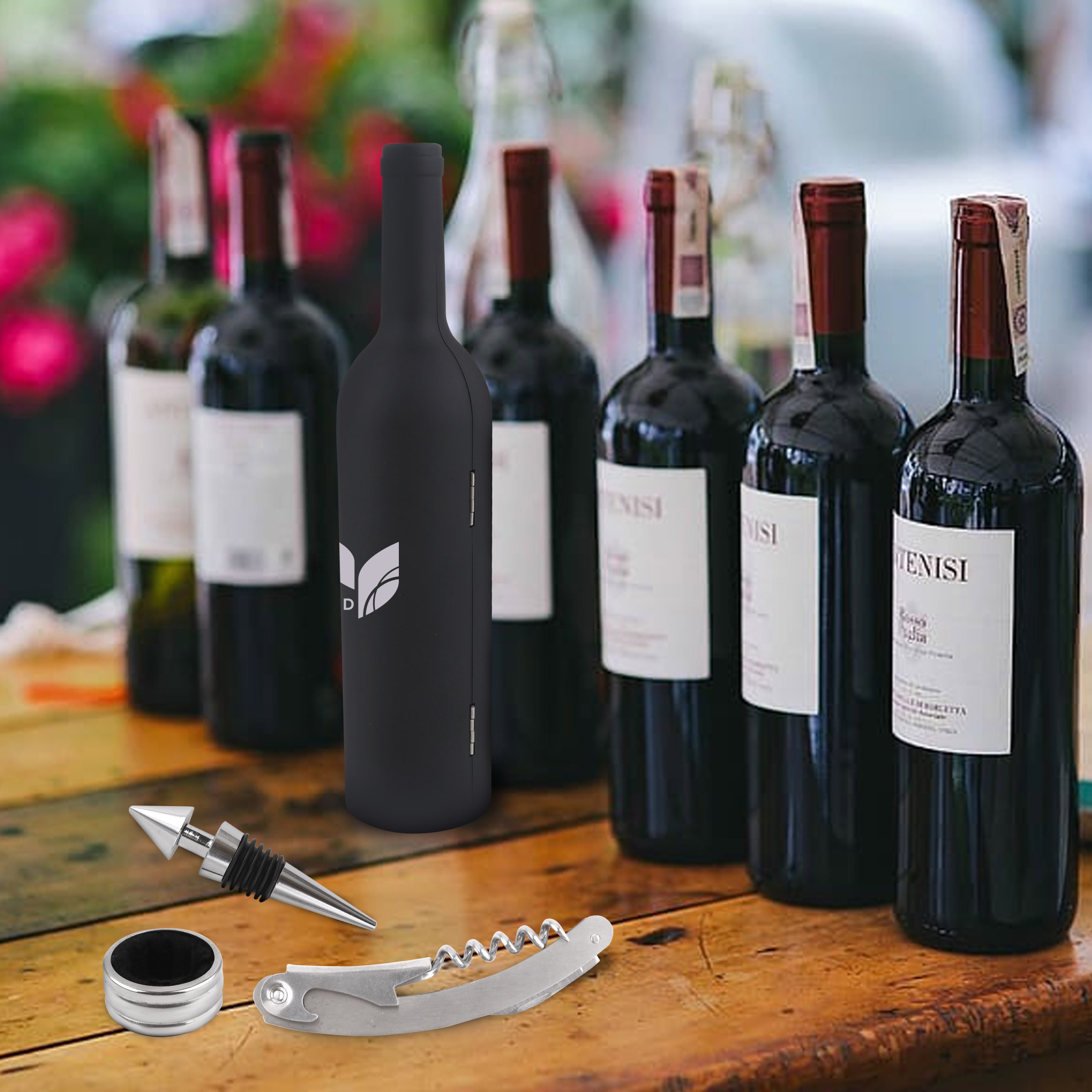 Bottle Shaped Wine Tools Set - Image 5