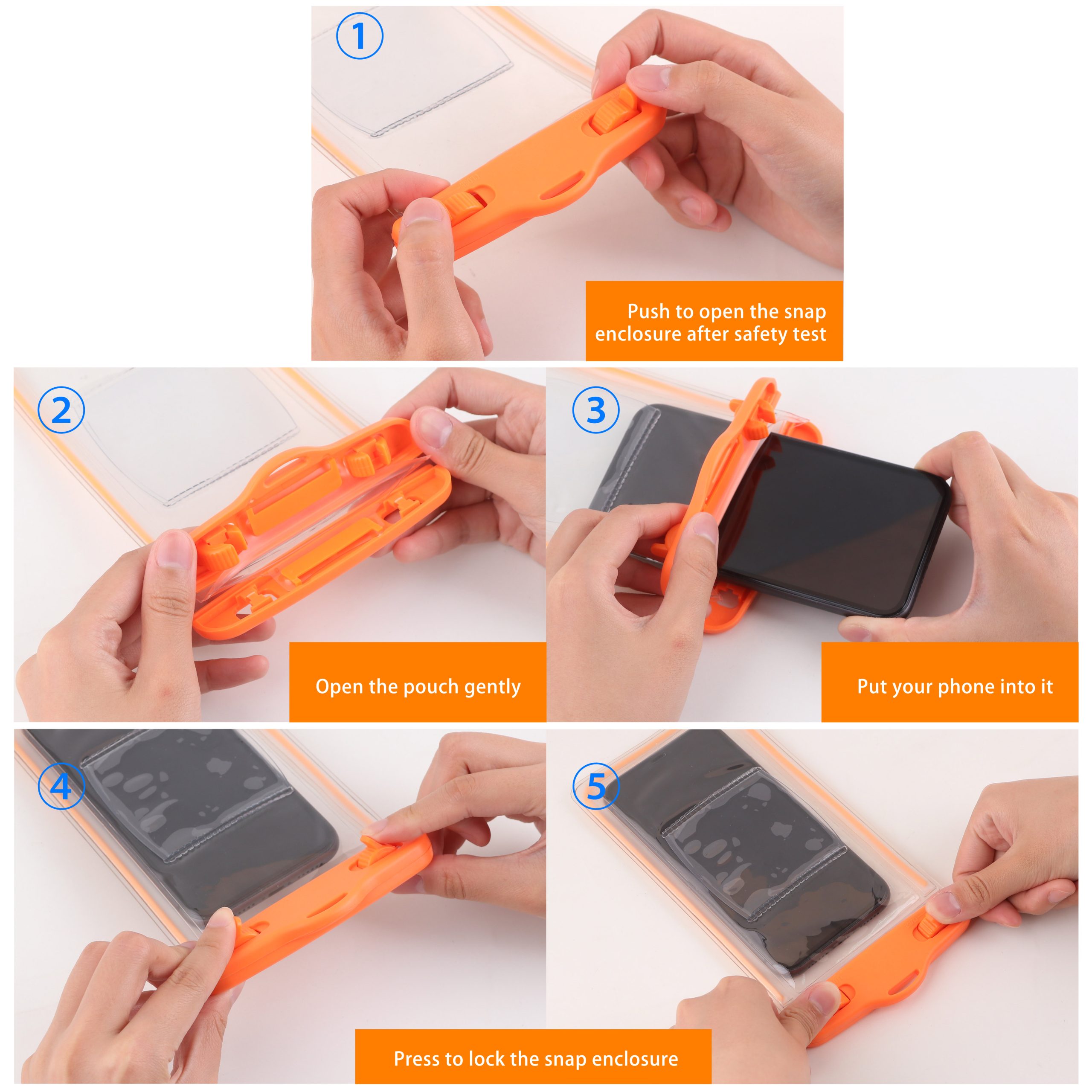 Universal Fluorescent Armband Cover Waterproof Phone Bag - Image 4