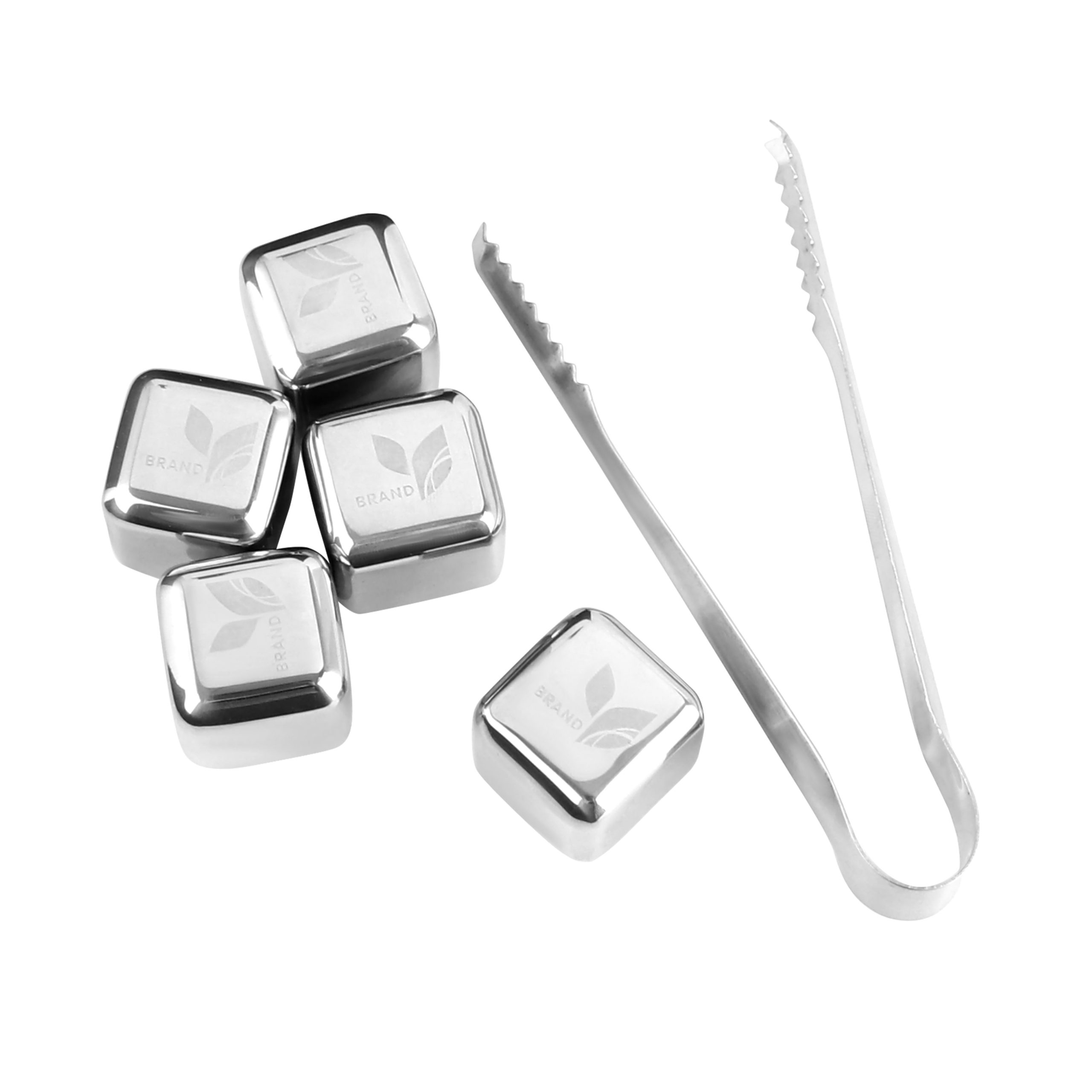 Stainless Steel Ice Cube Set (6pcs) - Image 2