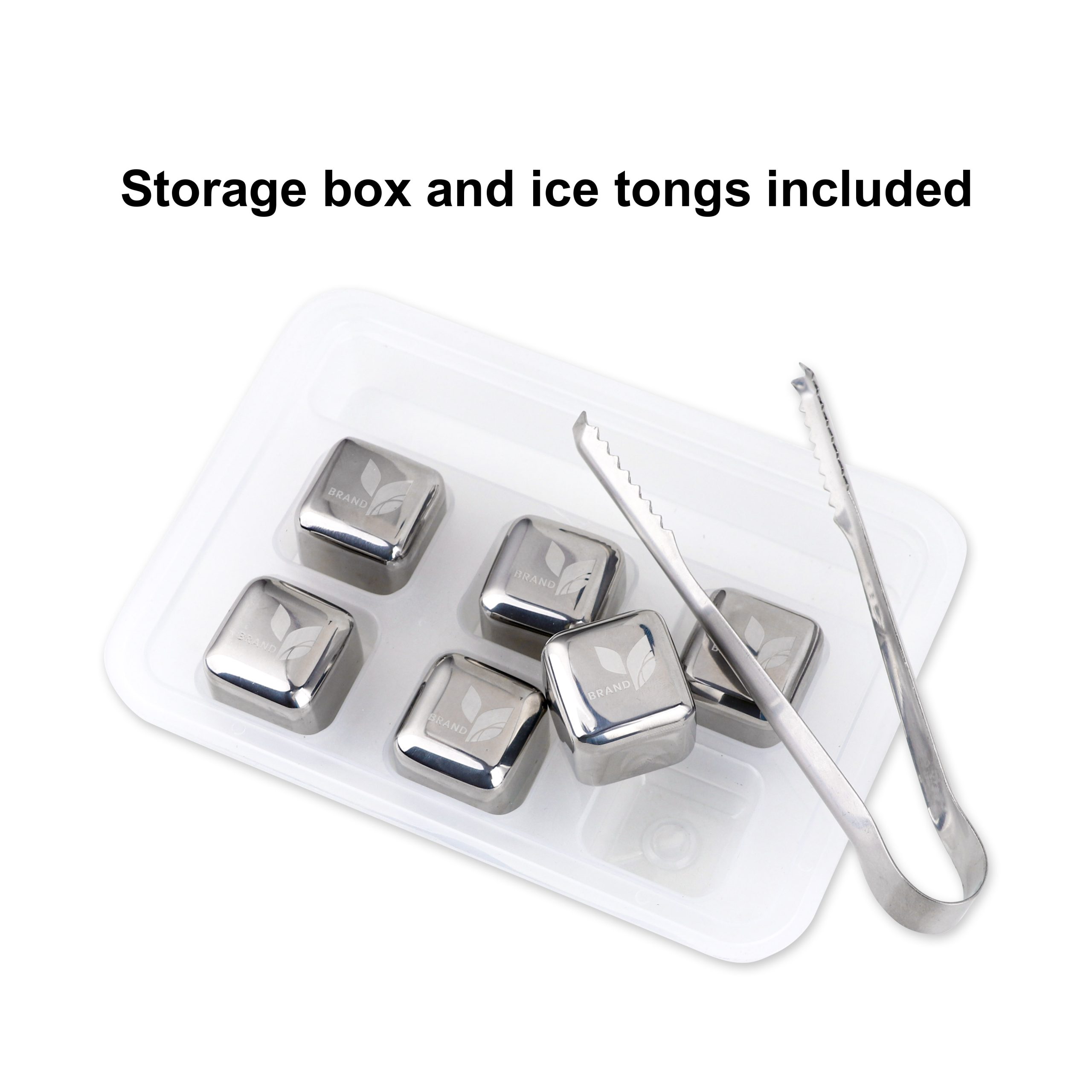 Stainless Steel Ice Cube Set (6pcs) - Image 4