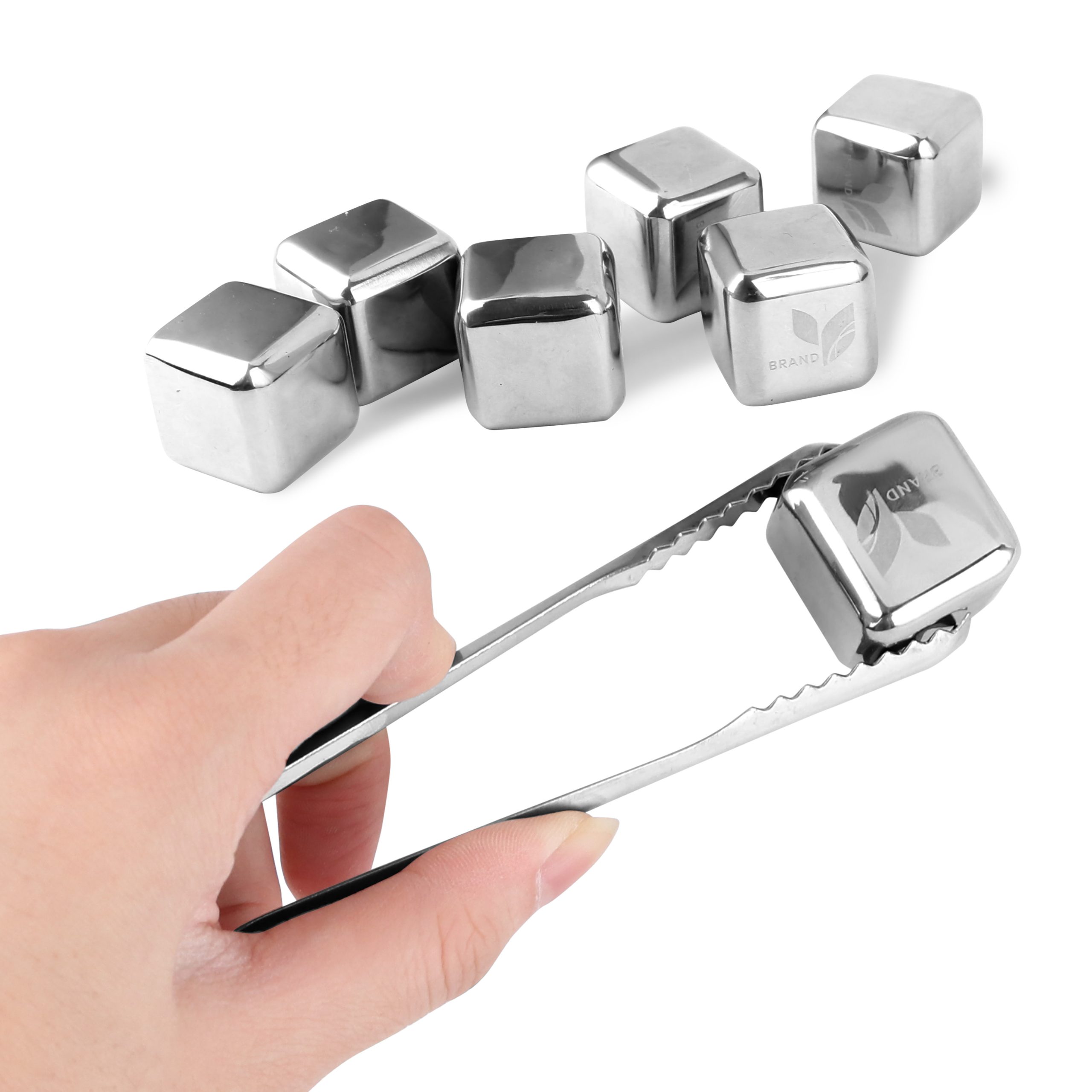 Stainless Steel Ice Cube Set (6pcs) - Image 6