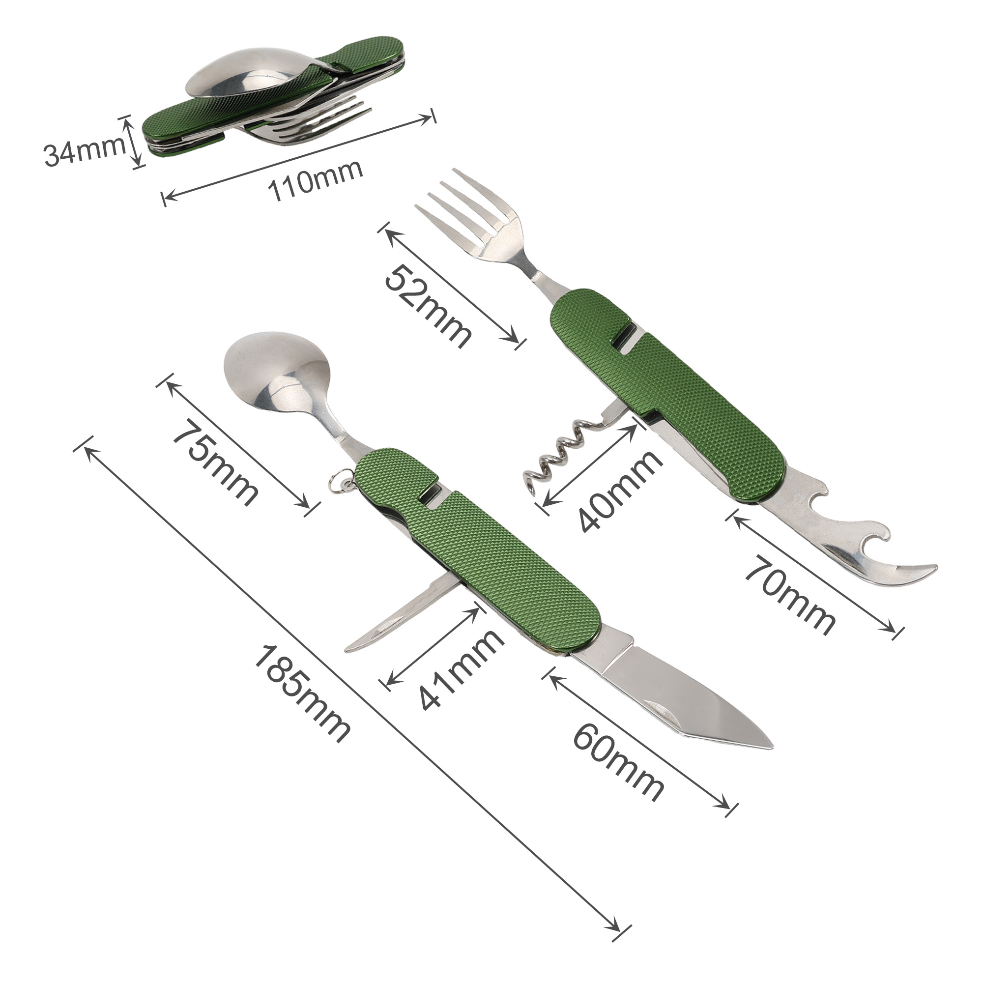 Coloured Hardware Camping Cutlery Tool - Image 8