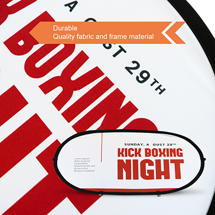 Oval Shaped Pop Up Banners (Large) - Image 5