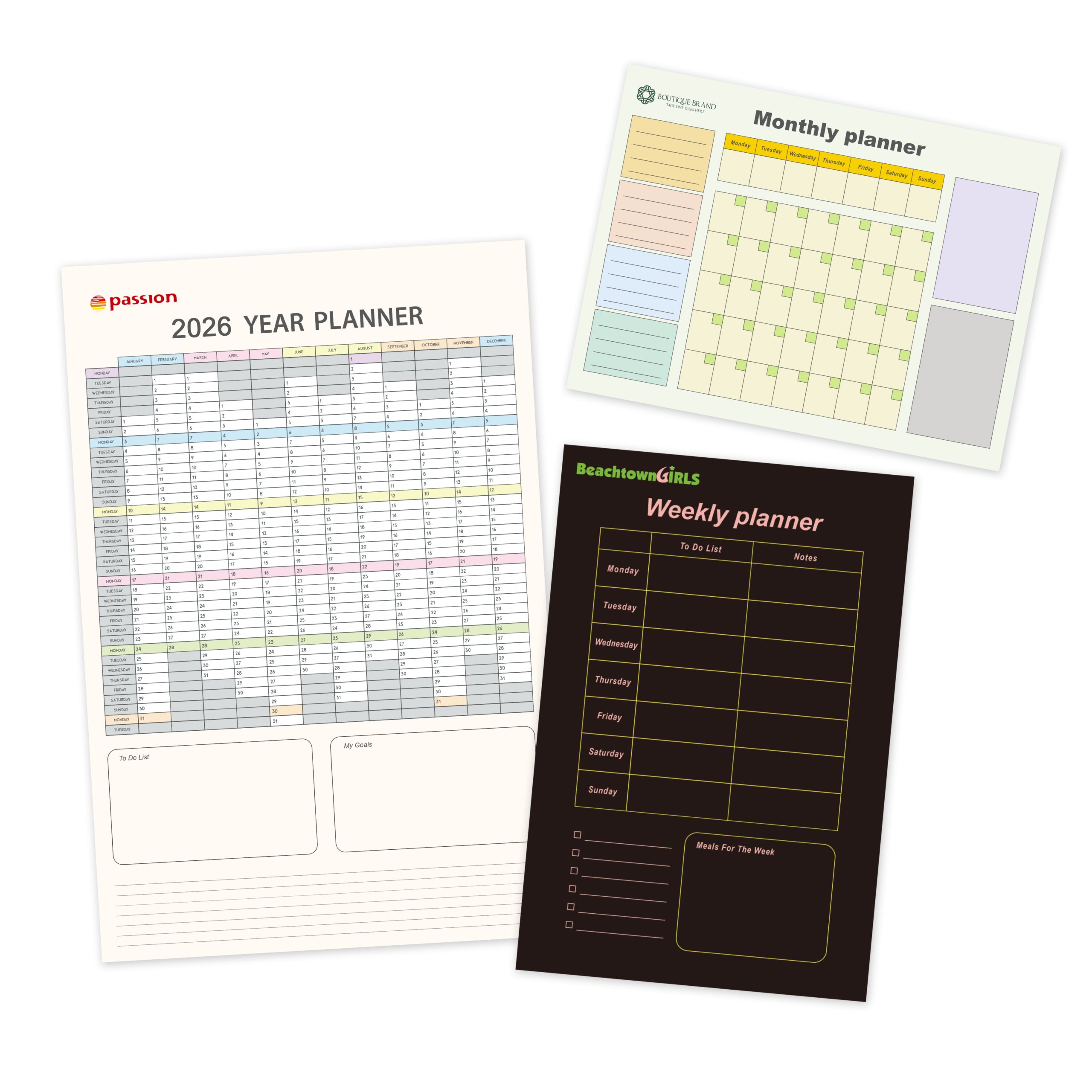 Erasable Magnetic Calendar Planner - Image 2