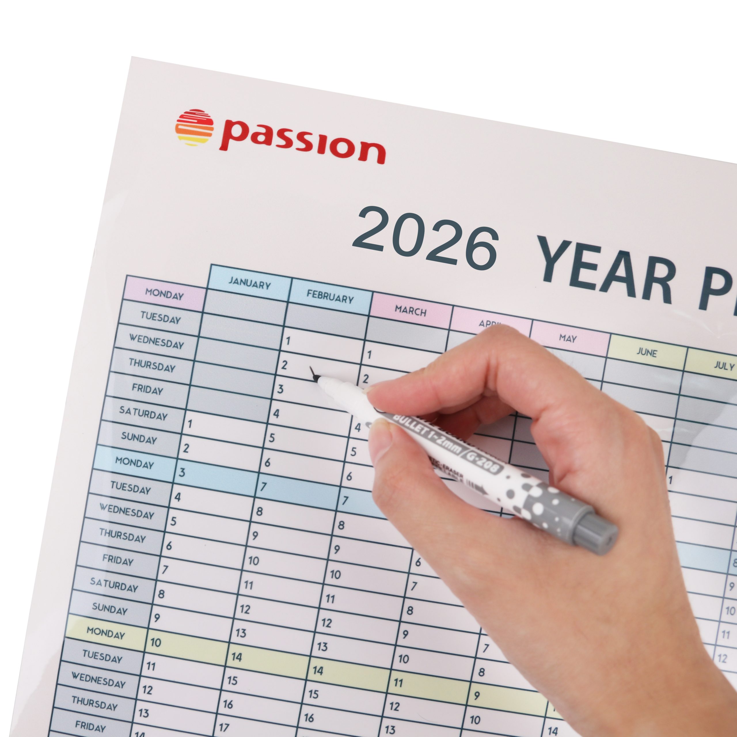 Erasable Magnetic Calendar Planner - Image 3