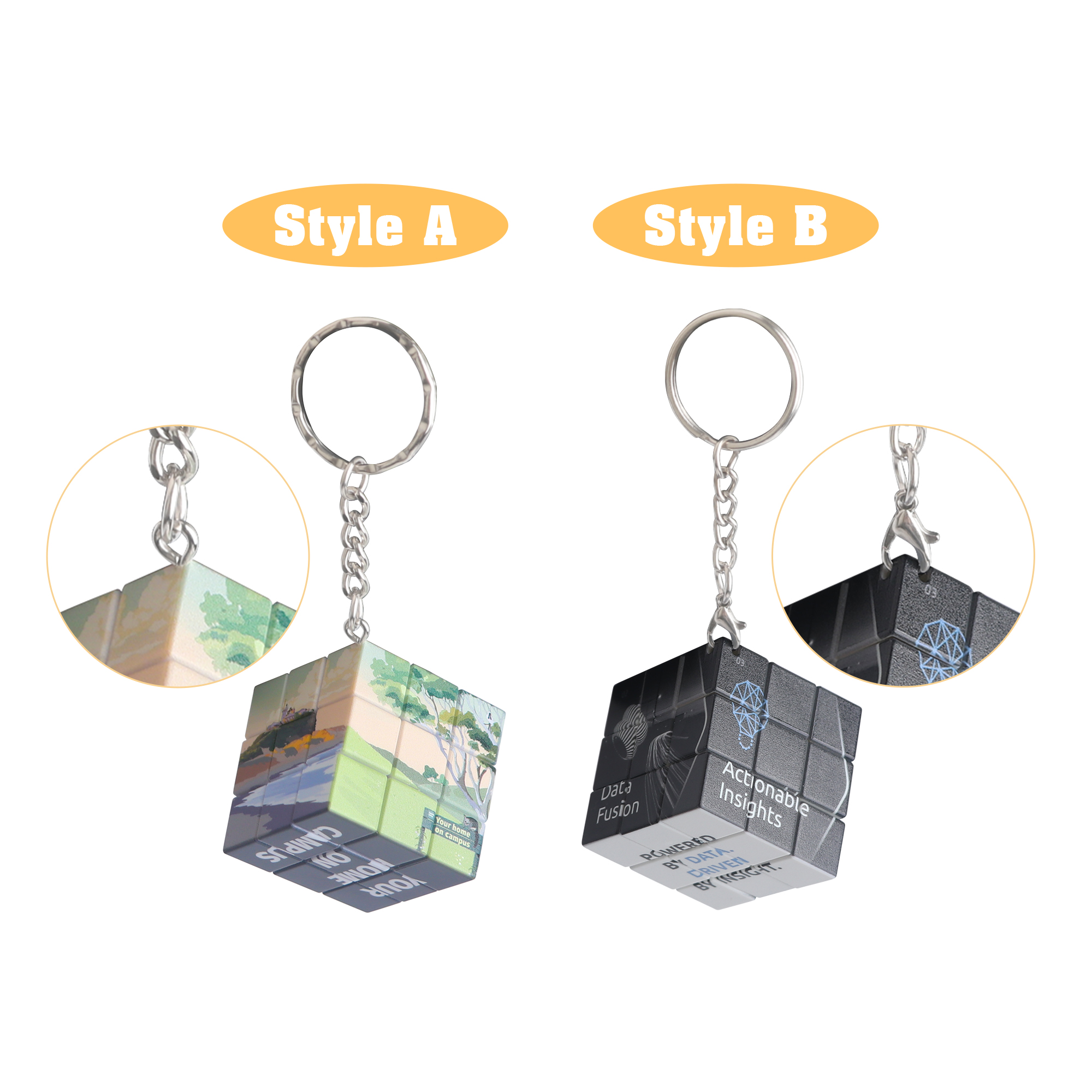Puzzle Cubes 3x3 Keyrings - Image 3