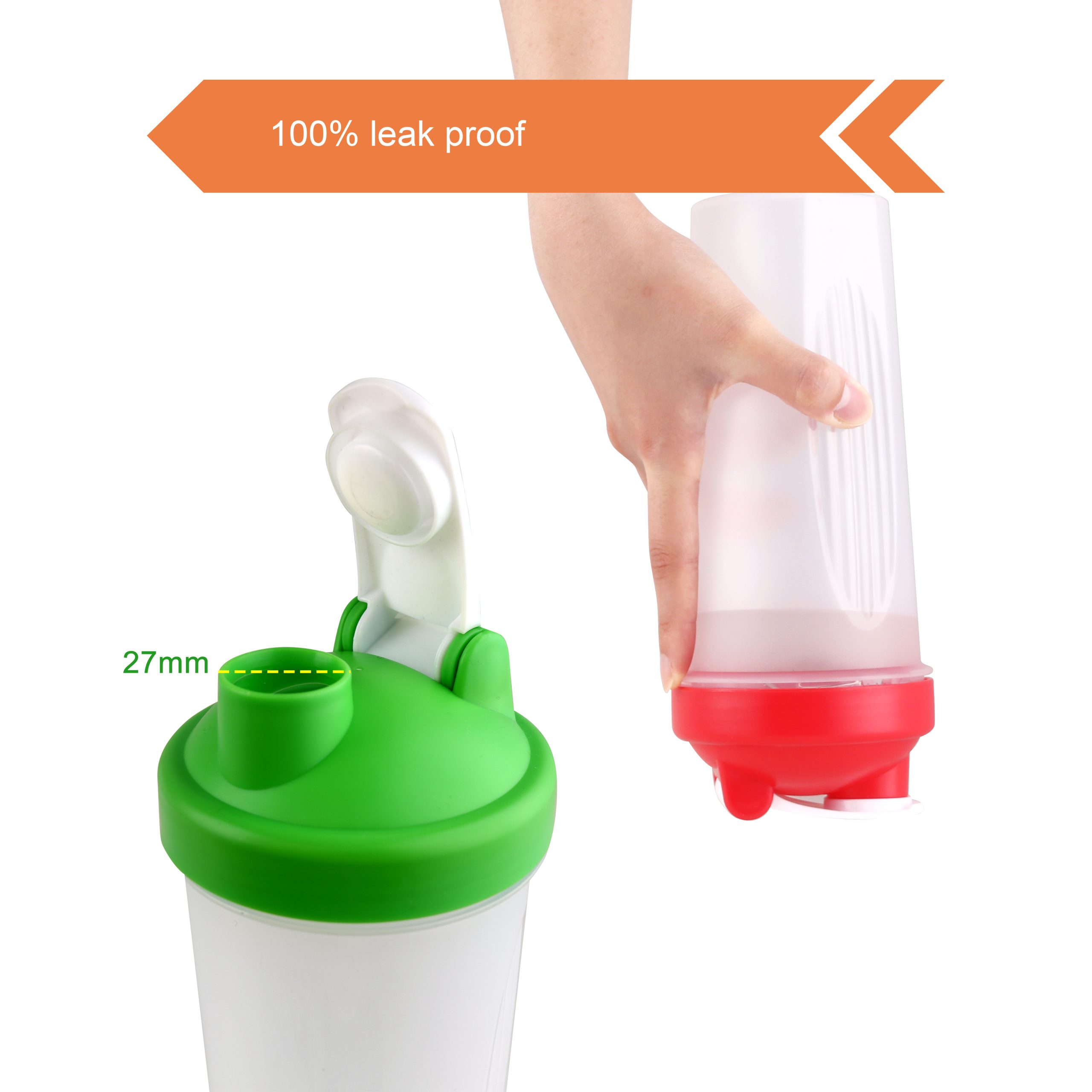 BPA Free Fitness Shaker Bottle 600ml - Image 9