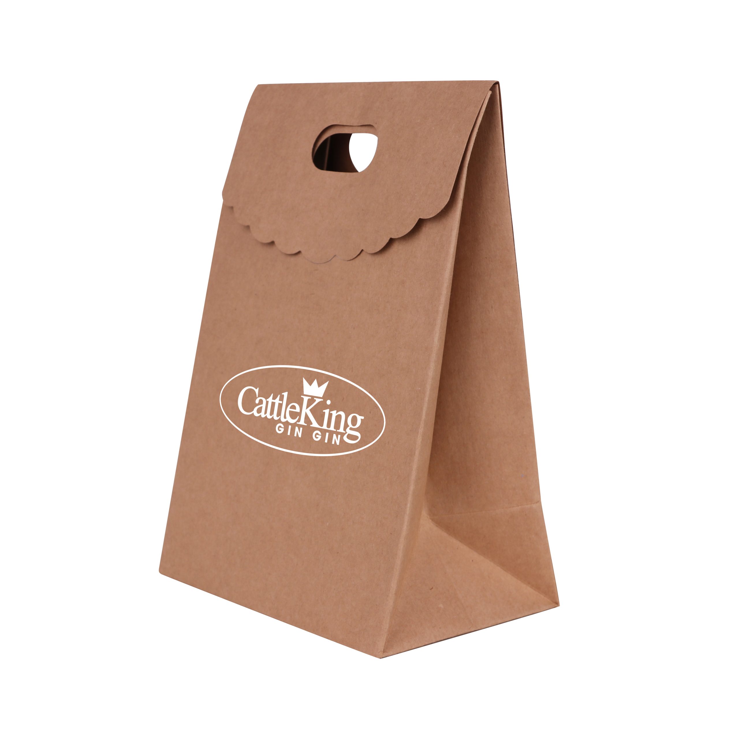 Die cut Handle Bag with Flap(150x220x100mm+80mm flap) - Image 4