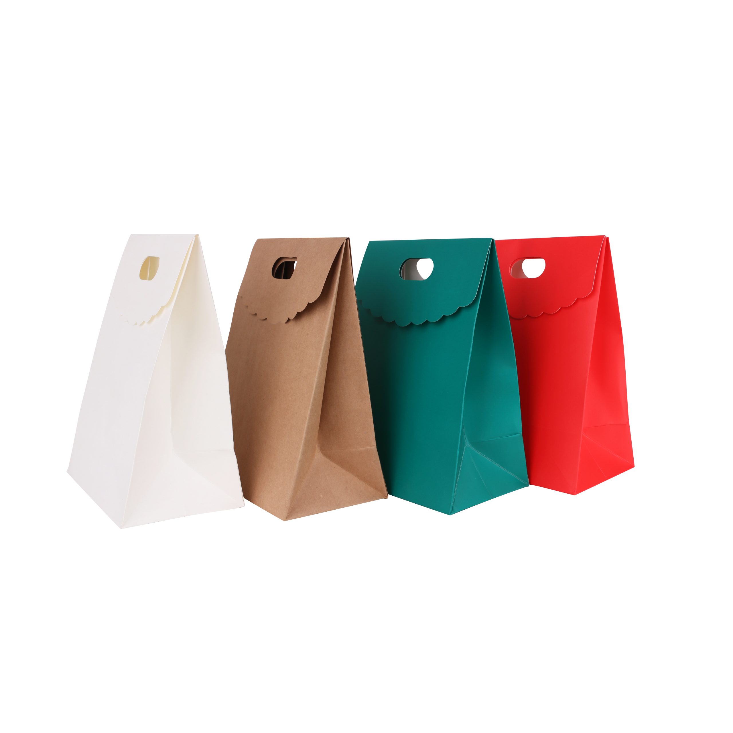 Die cut Handle Bag with Flap(150x220x100mm+80mm flap) - Image 6