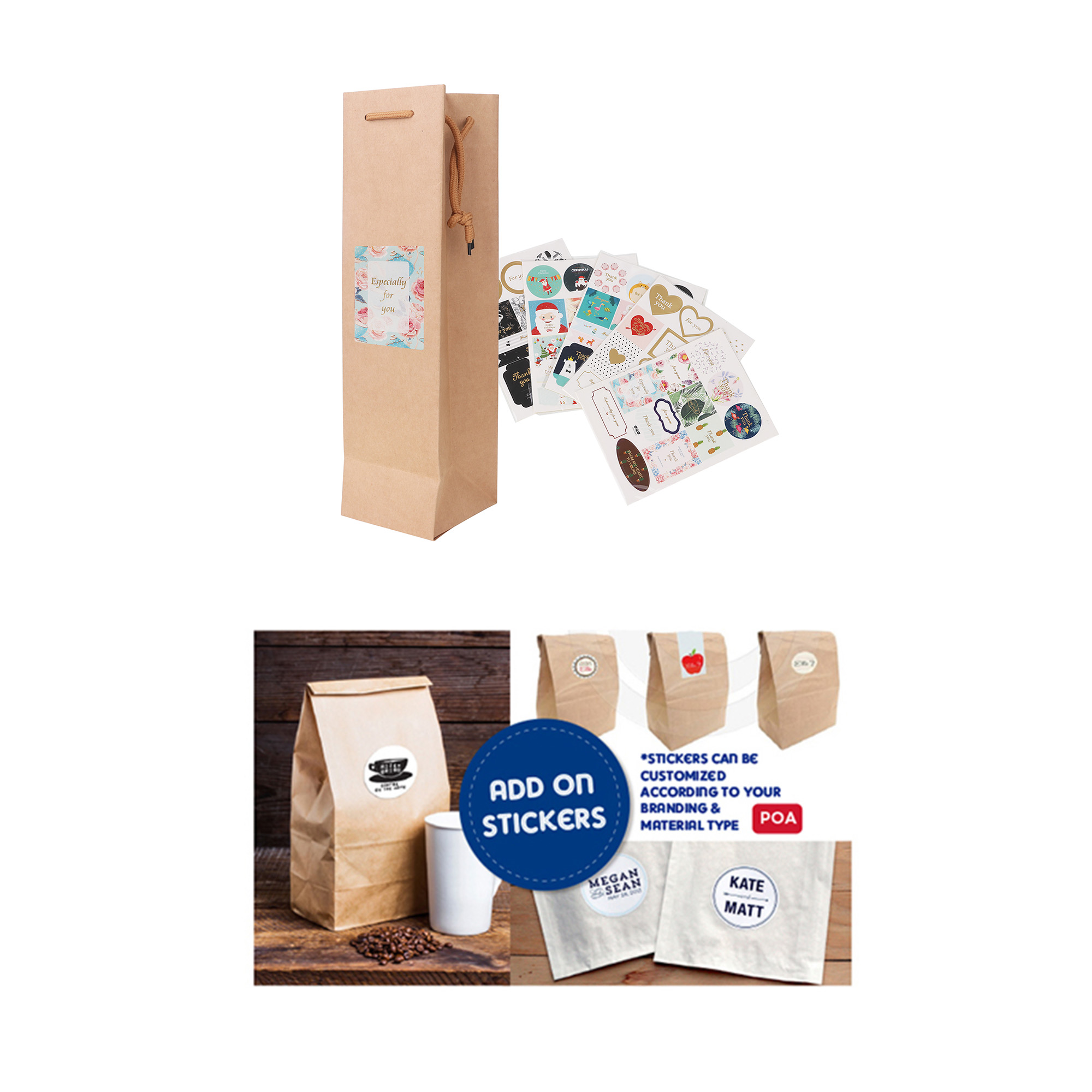 Wine Bottle Paper Bag(100x360x100mm) - Image 9
