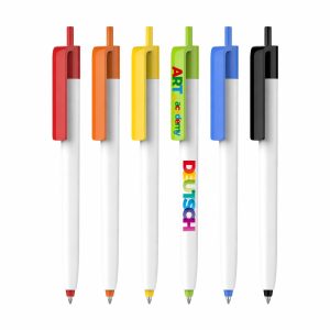 Push Button Pen - Creamy White Barrel