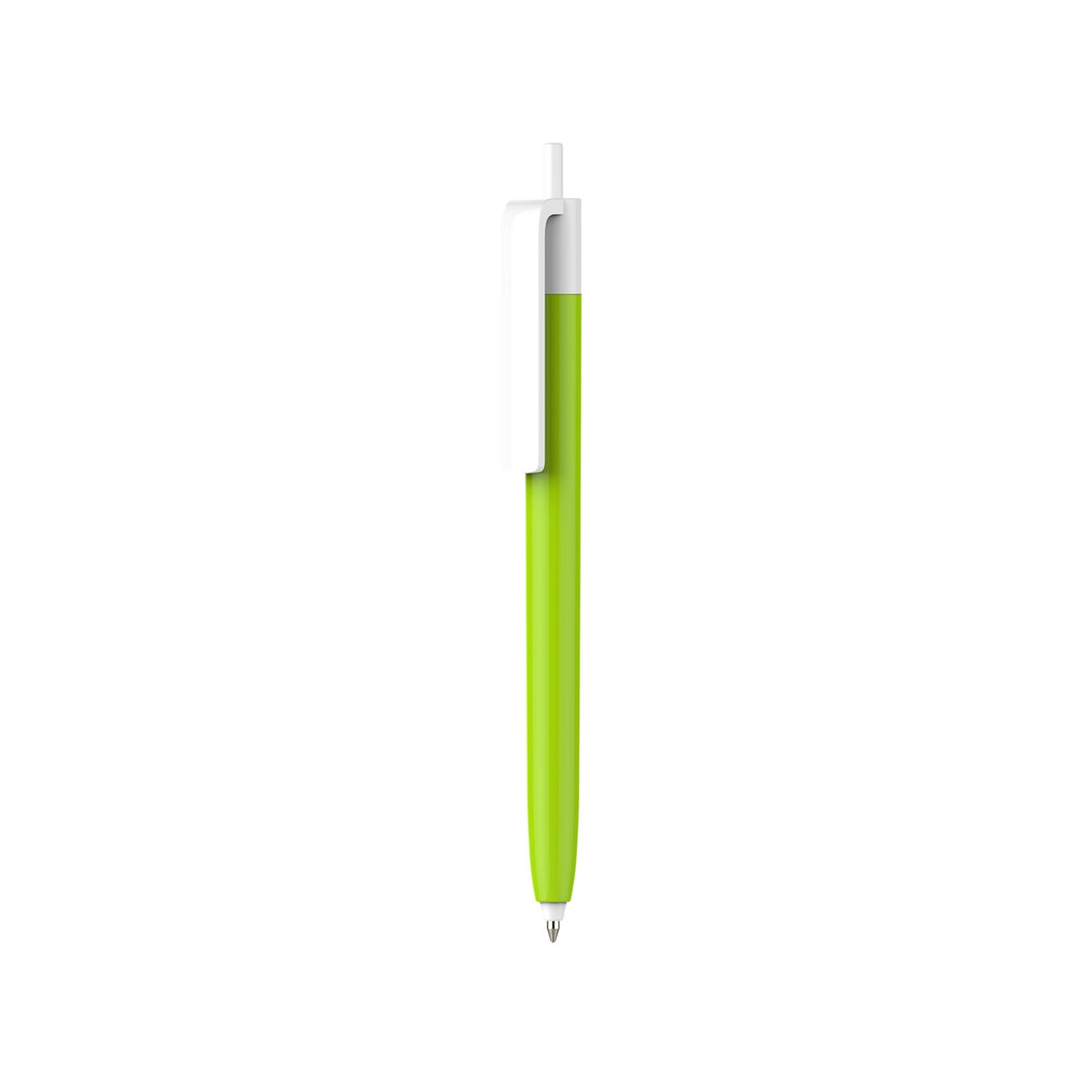 Push Button Pen - Colour Barrel with Creamy White Cap - Image 7