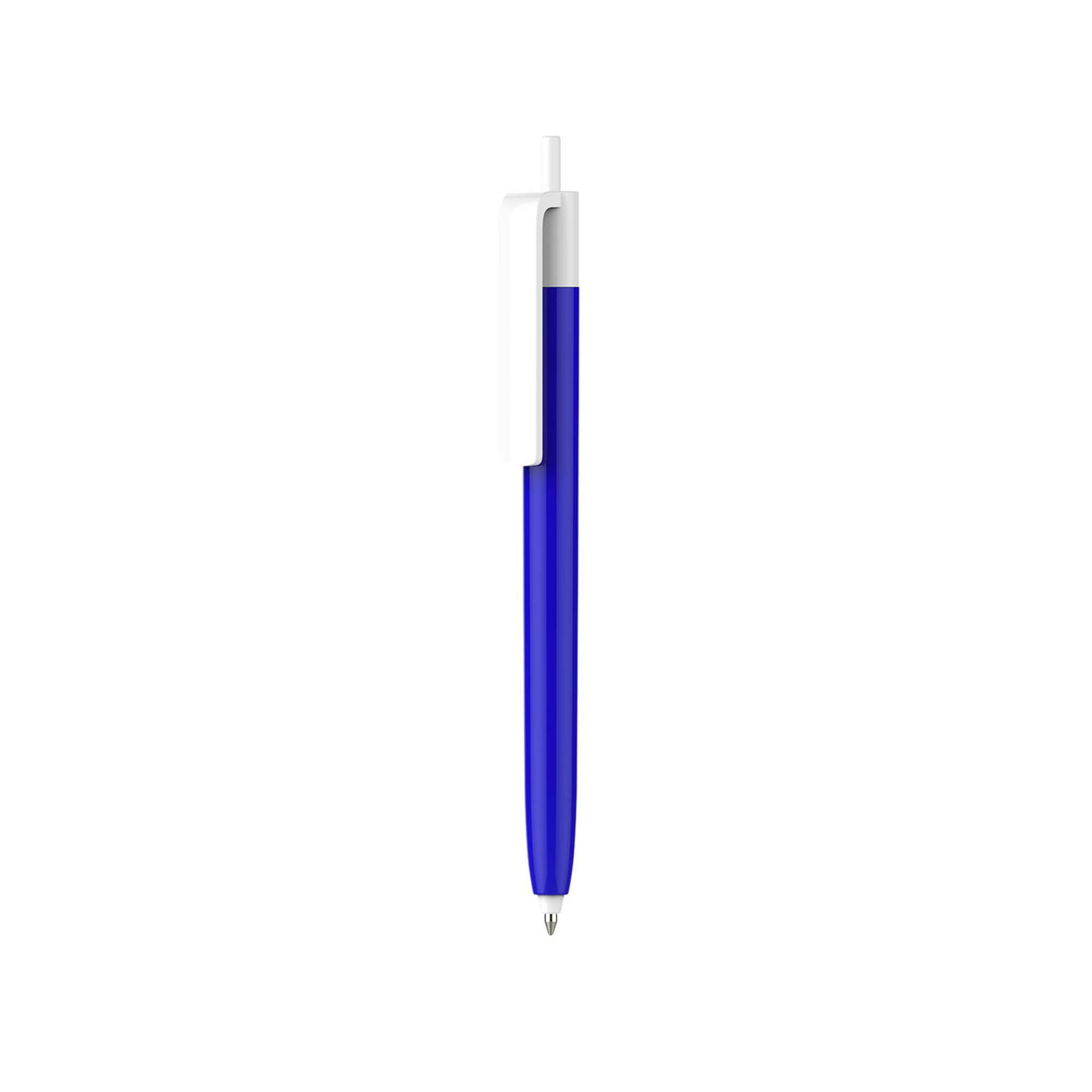 Push Button Pen - Colour Barrel with Creamy White Cap - Image 6