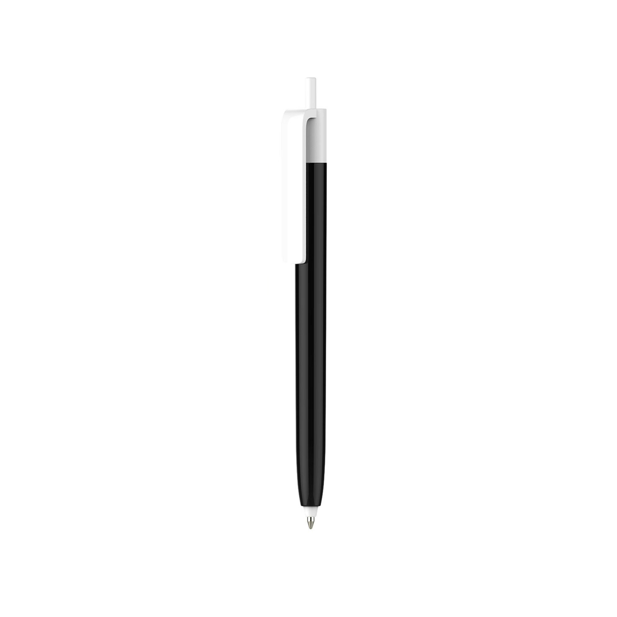 Push Button Pen - Colour Barrel with Creamy White Cap - Image 3
