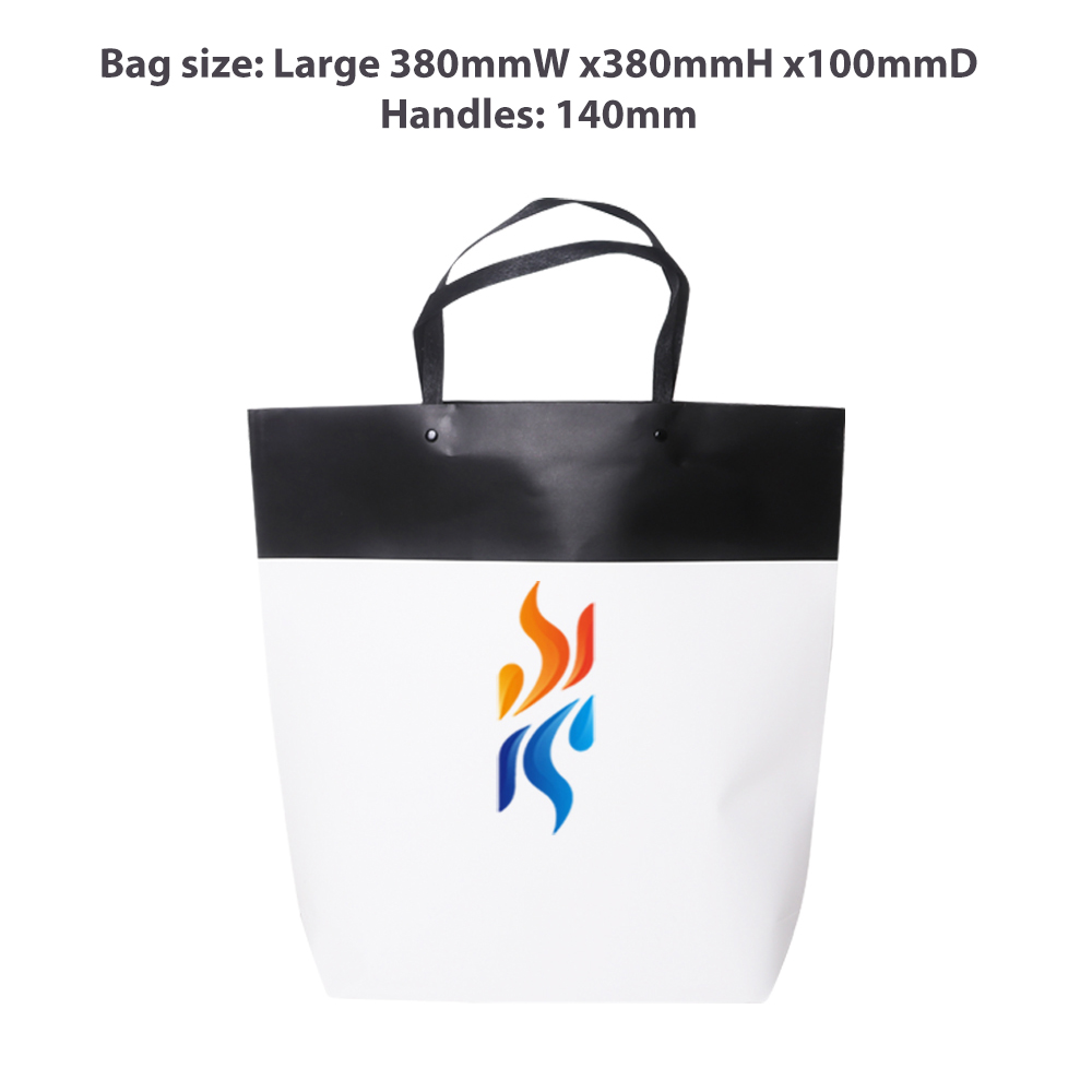 Large Black&White Boutique Paper Bag(380 x 380 x 100mm) - Image 2