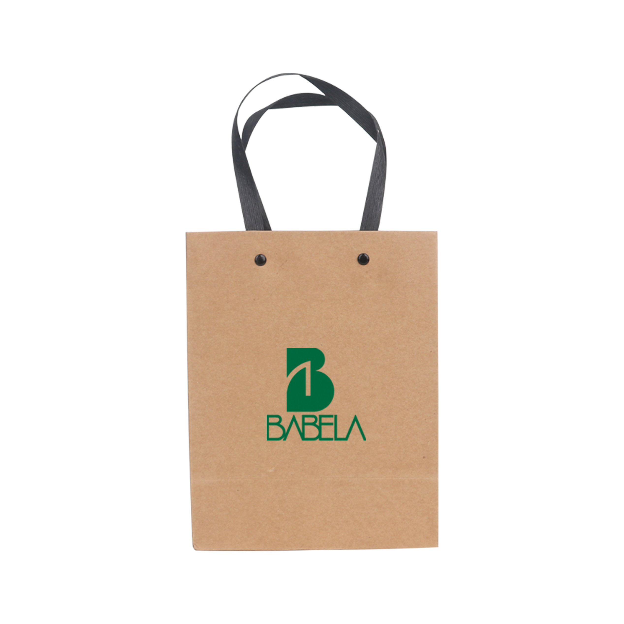 Small Vertical Paper Bag with Knitted Handle(170 x 220 x 100mm) - Image 2