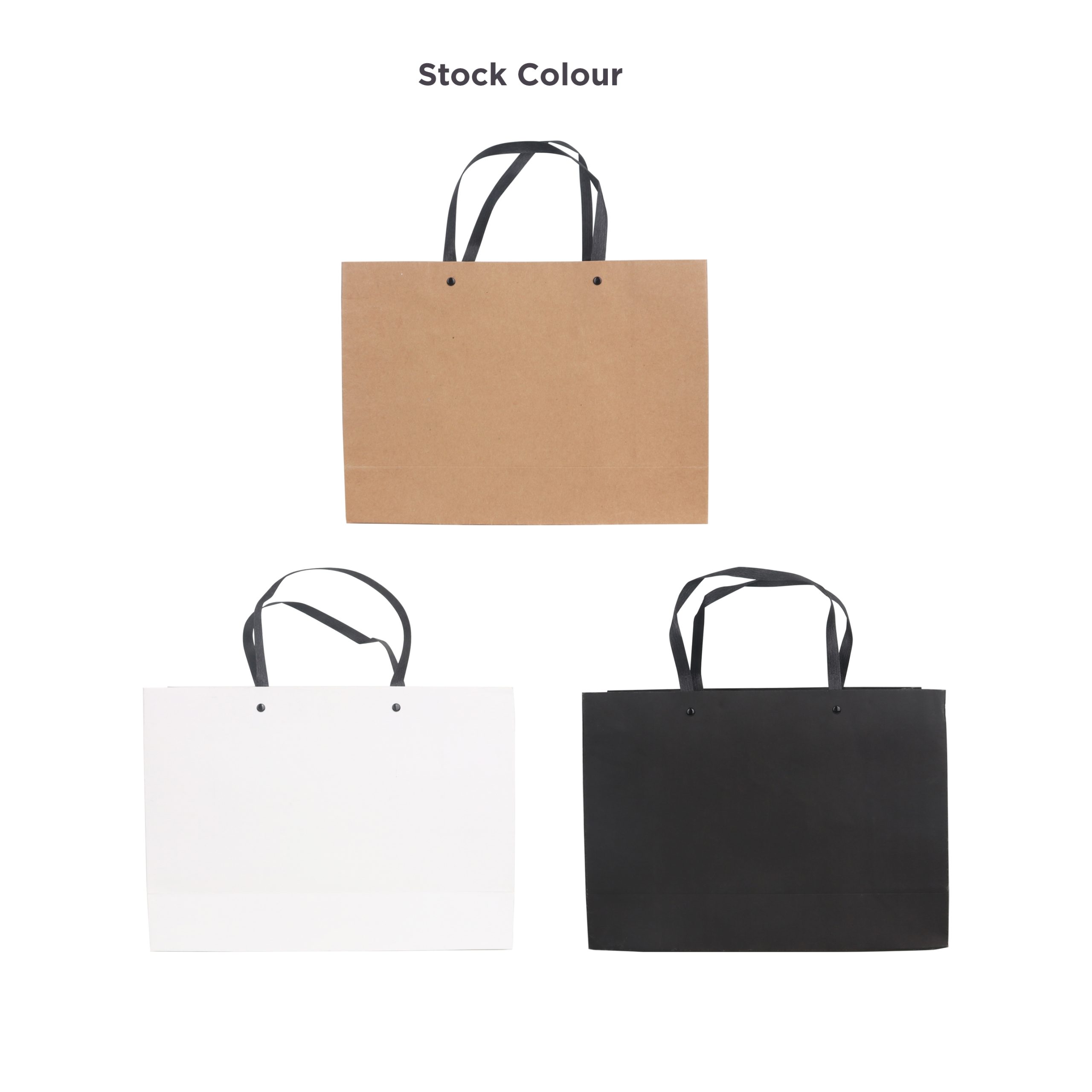 Small Crosswise Paper Bag with Knitted Handle(250 x 170 x 90mm) - Image 6