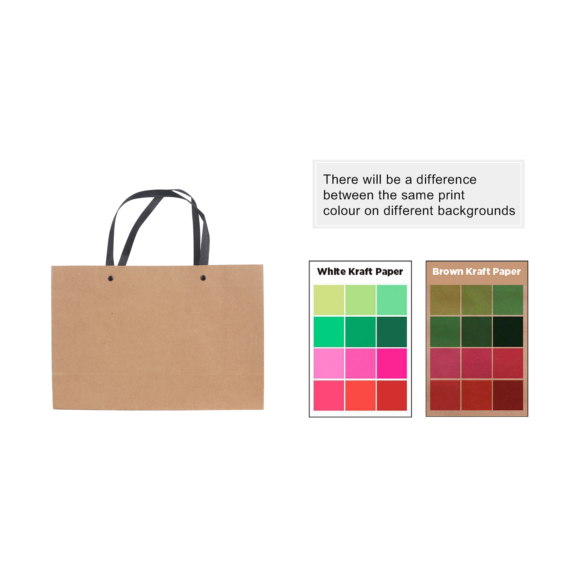 Small Crosswise Paper Bag with Knitted Handle(250 x 170 x 90mm) - Image 5