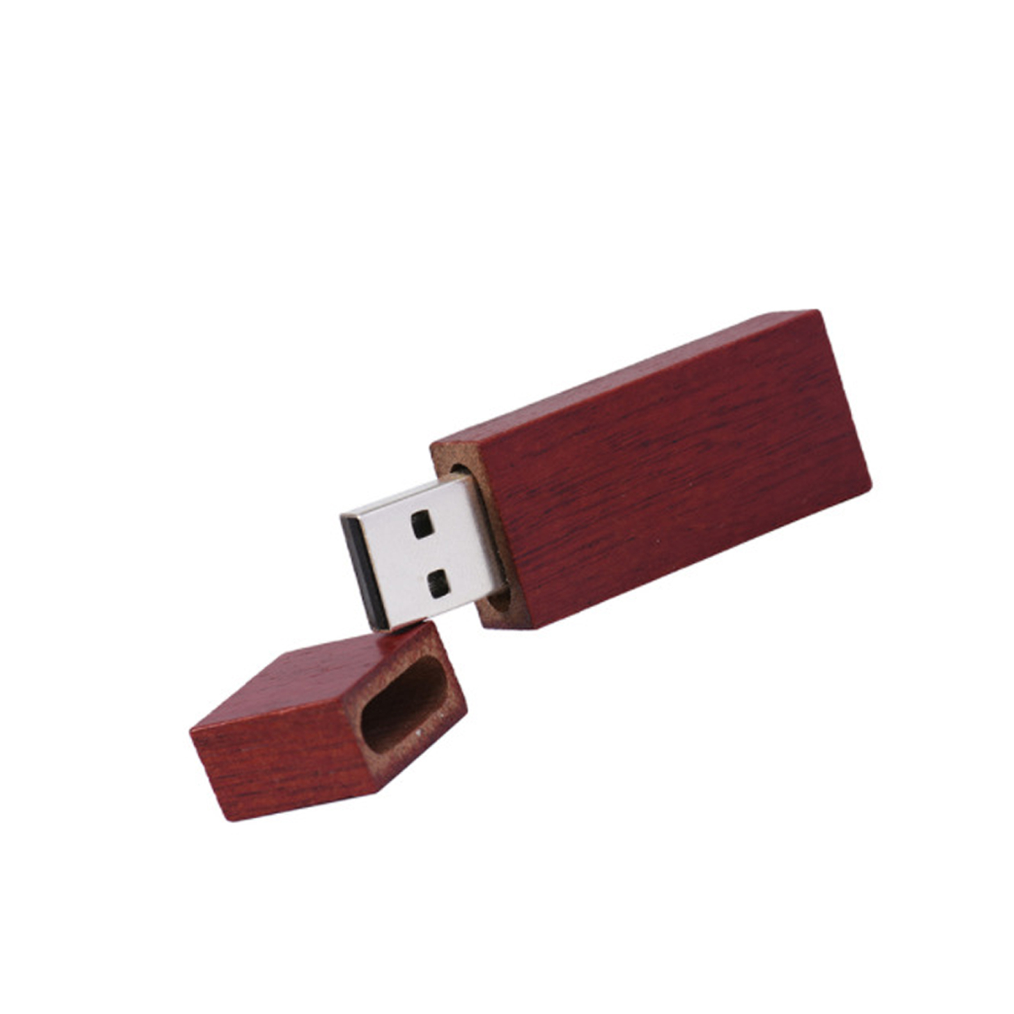 Rectangle Wooden Flash Drive - Image 4