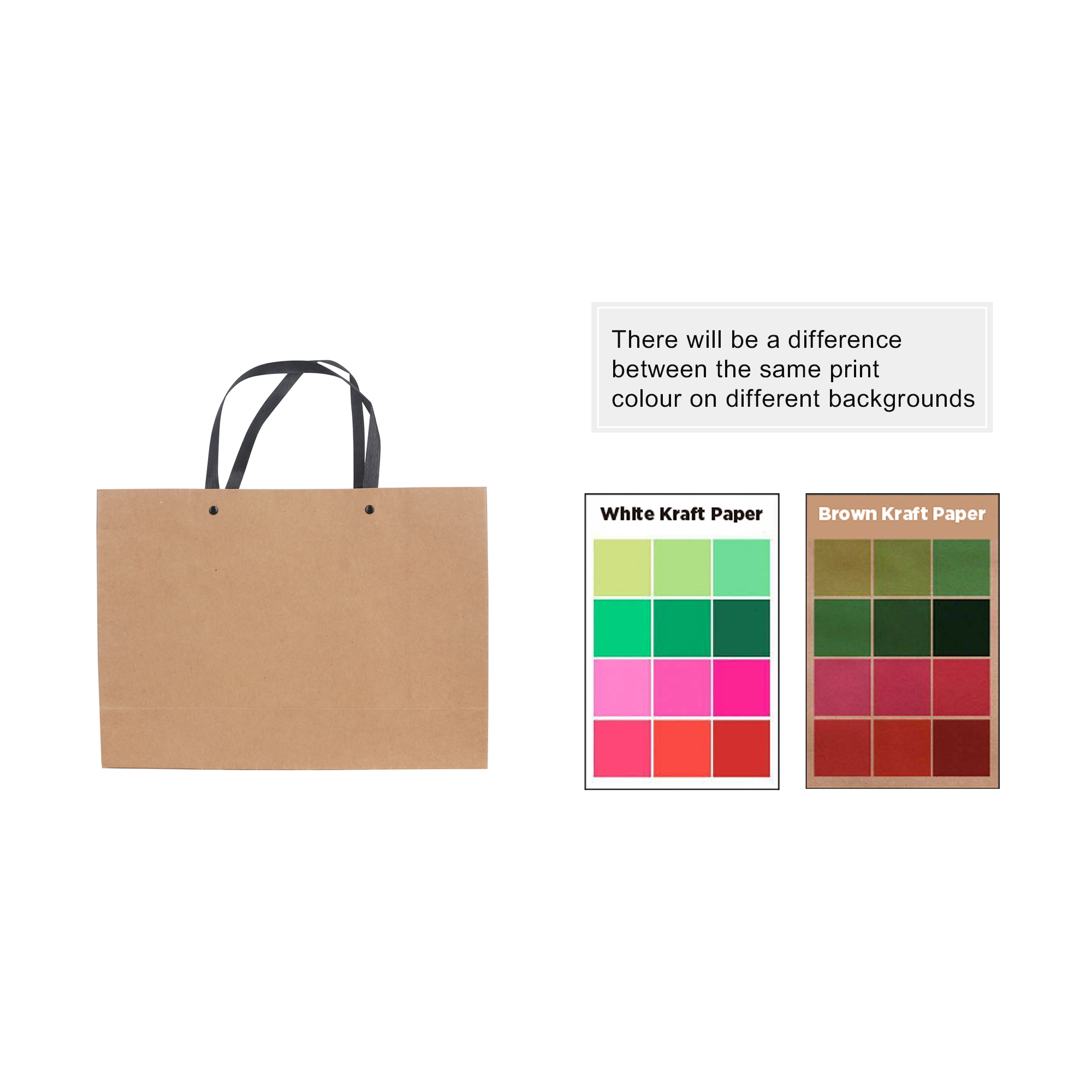 Large Crosswise Paper Bag with Knitted Handle(420 x 300 x 120mm) - Image 5