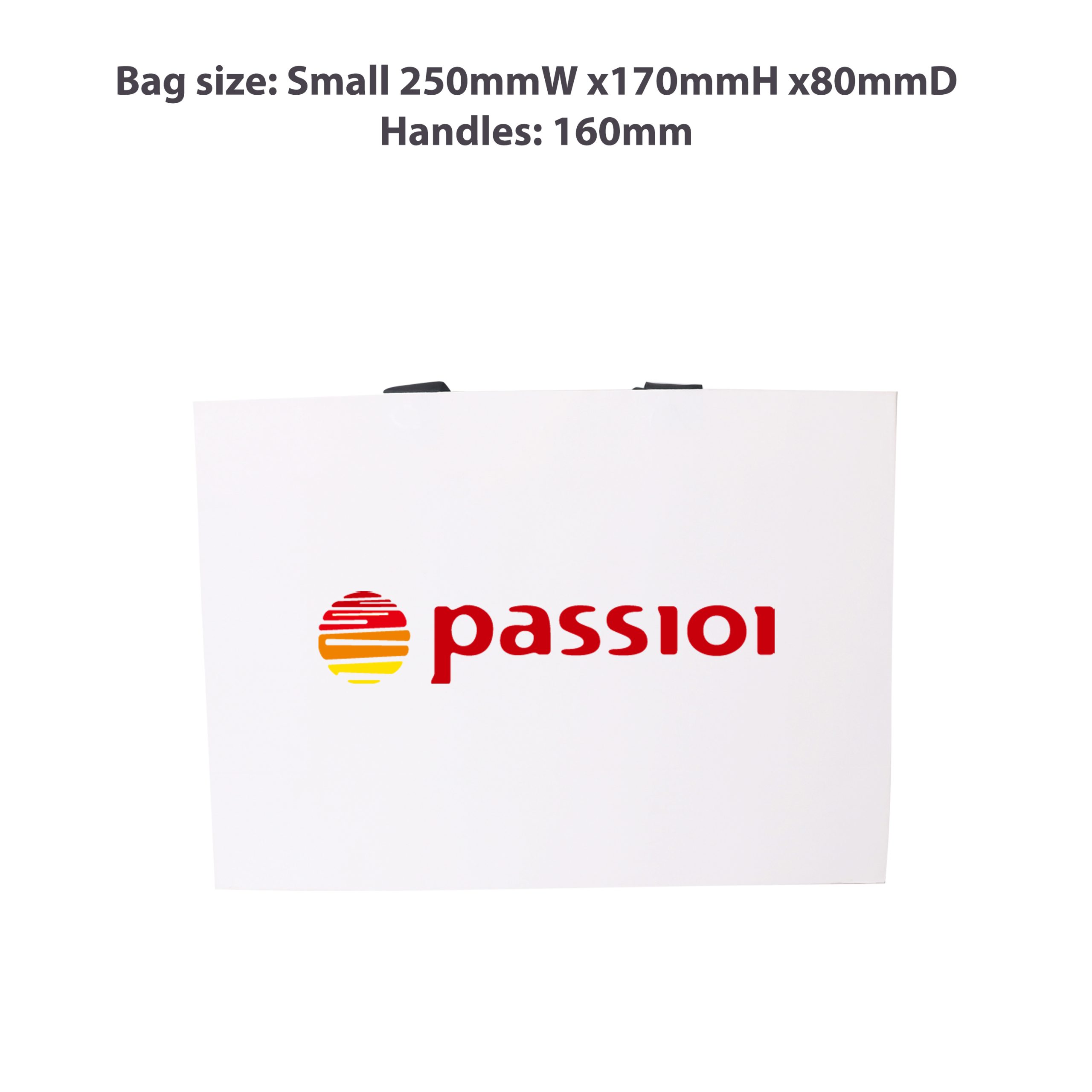 Small Paper Bag with Flat Handle(250 x 170 x 80mm) - Image 3