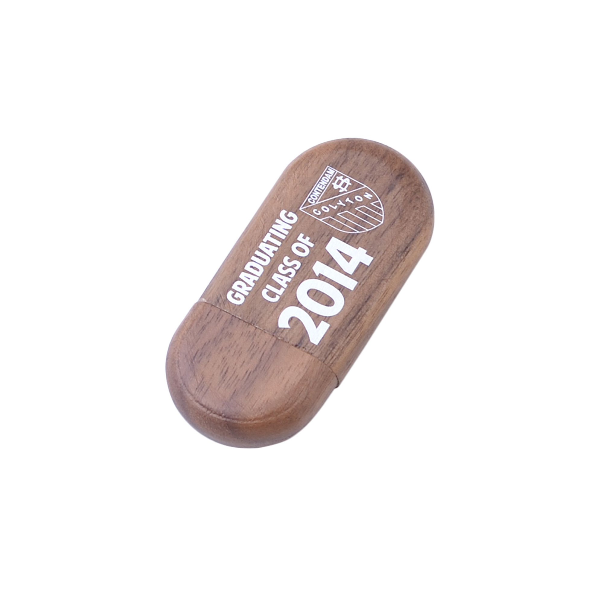 Oblong Wood Flash Drive - Image 5