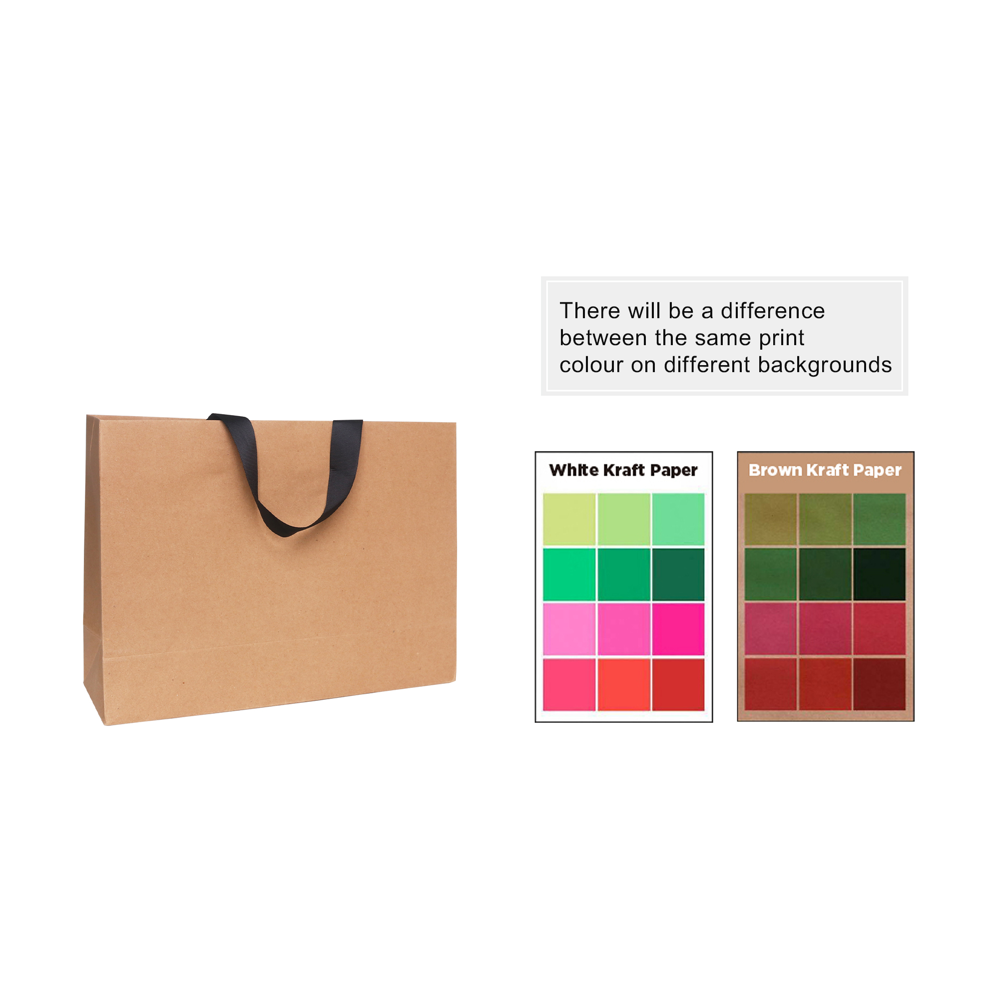 Large Paper Bag with Flat Handle(380 x 270 x 120mm) - Image 5