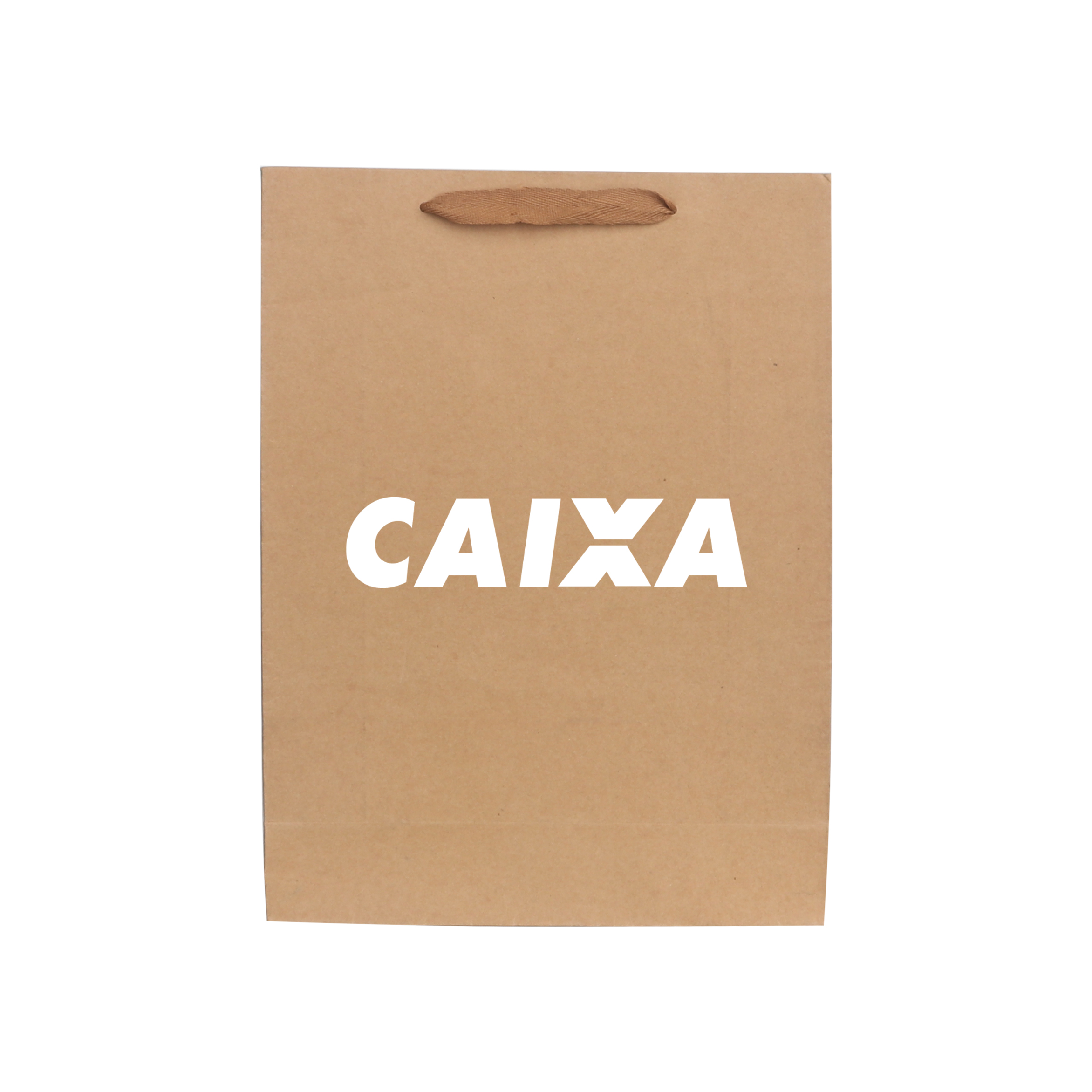 Large Vertical Paper Bag with Fabric Flat Handle(300 x 400 x 110mm) - Image 2