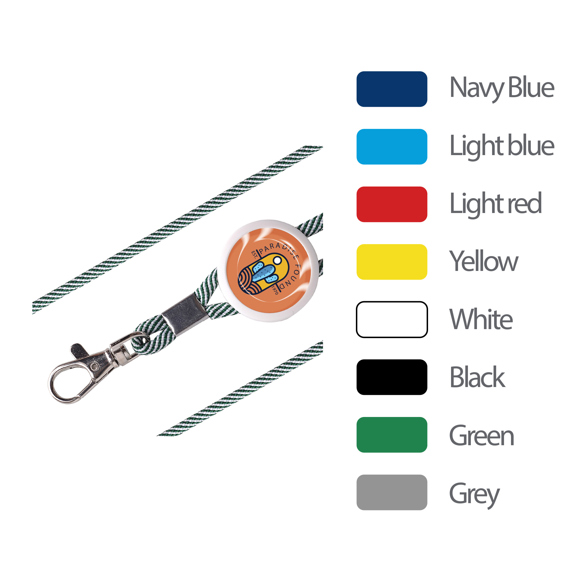 Epoxy Domed Lanyard