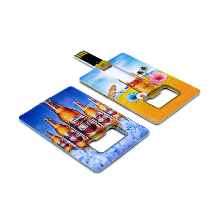 Card Shape Bottle Opener Flash Drive - Image 4