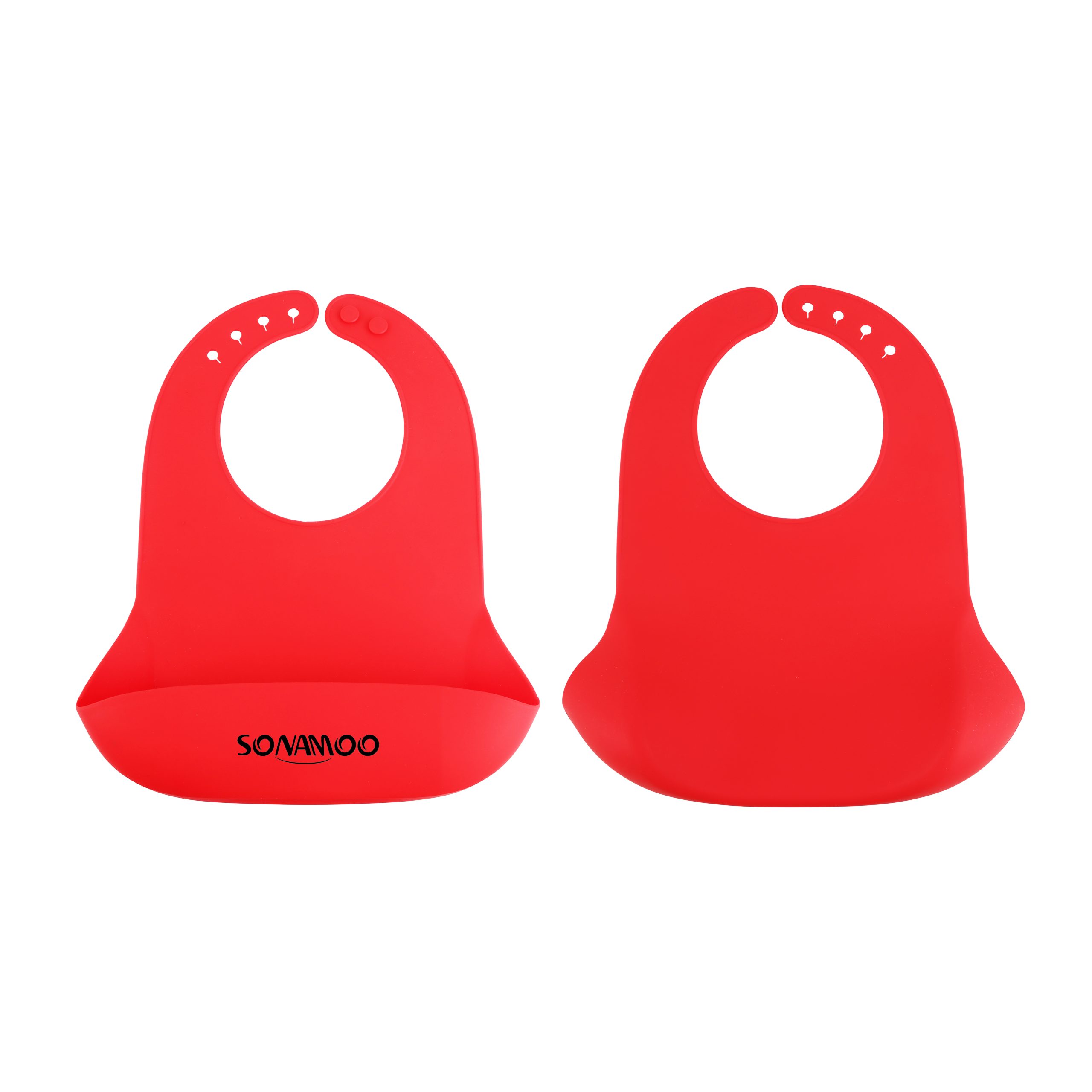 Silicone Bib with Snap Closure - Image 2