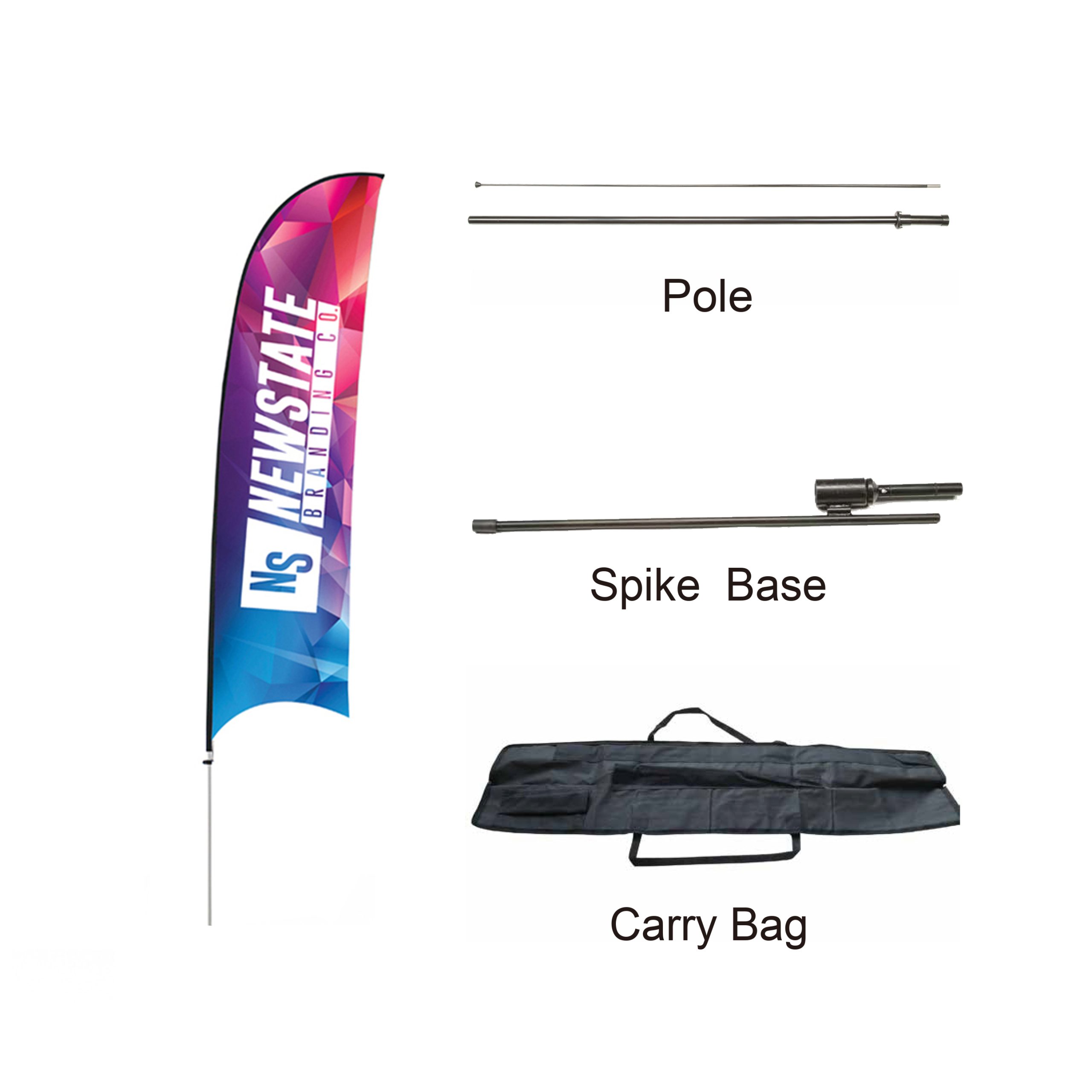 Large(80.5*400cm) Concave Feather Banners 15ft - Image 6