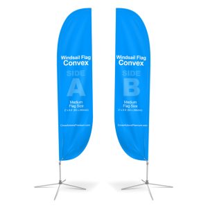 Large(80.5*400cm) Convex Feather Banners 15ft