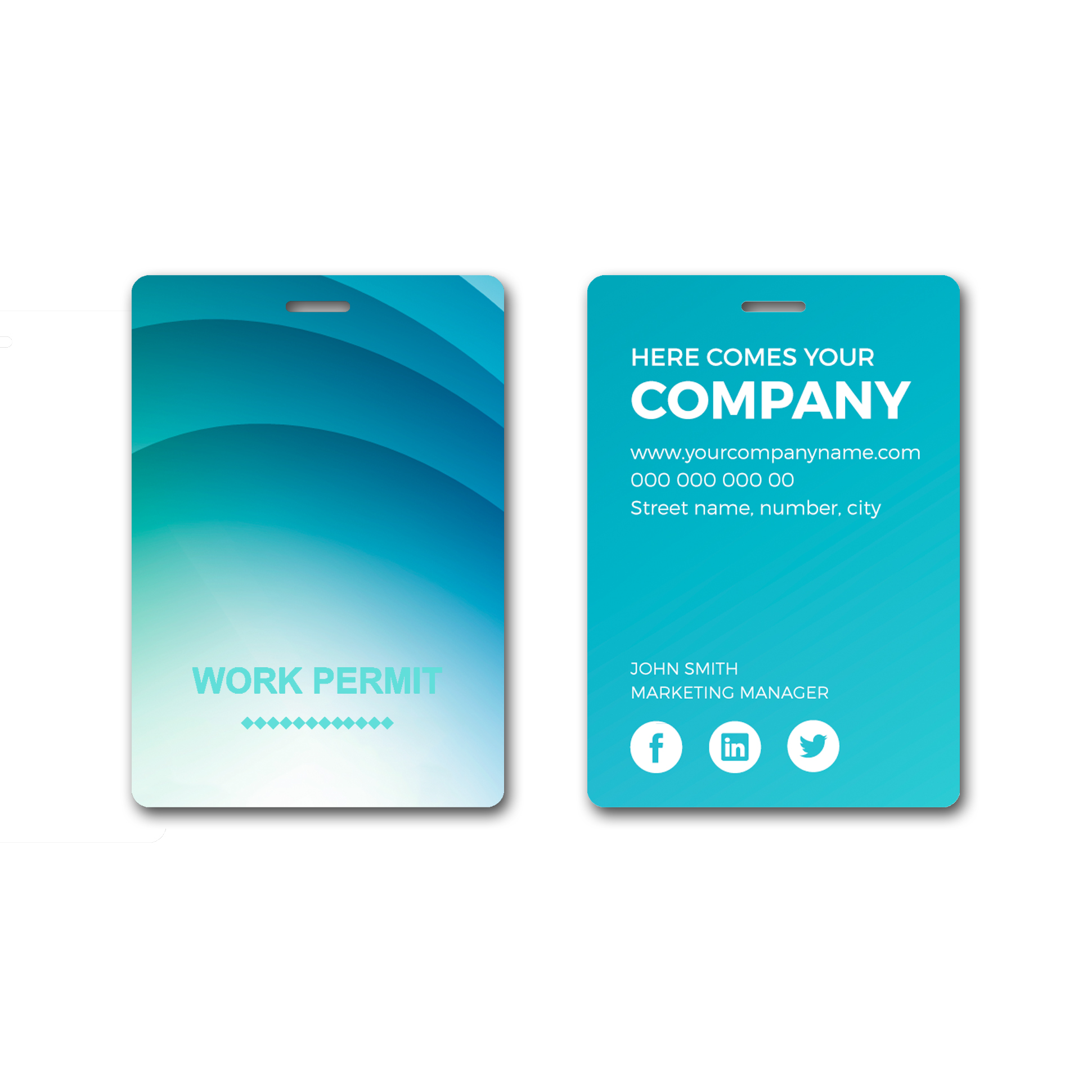 Small Unique Printed Name Tag (70 x 100 mm) - Image 3