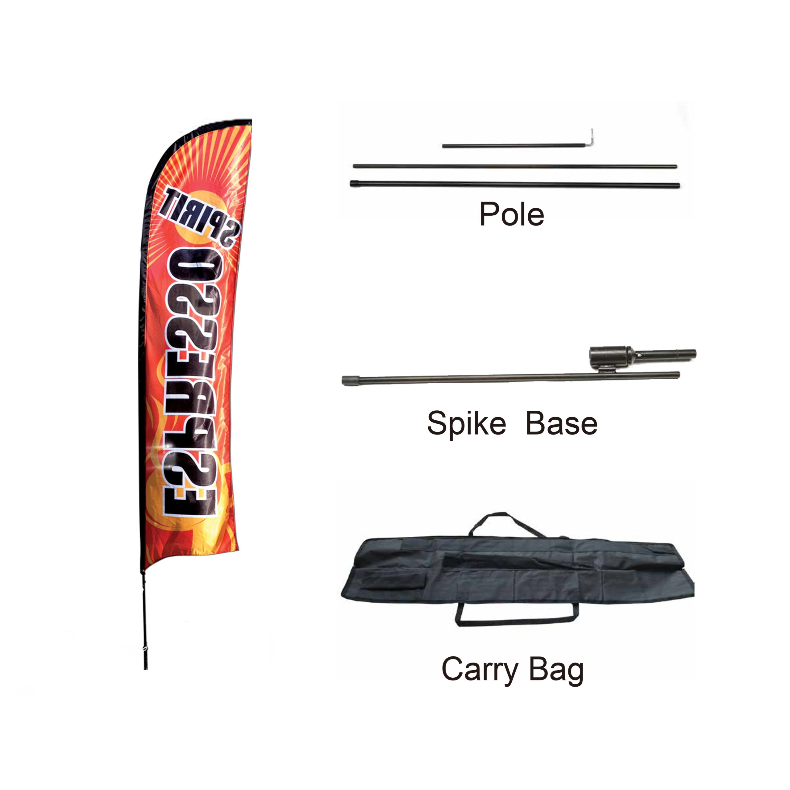 Medium(70.4*300cm) Straight Feather Banners 13ft - Image 6