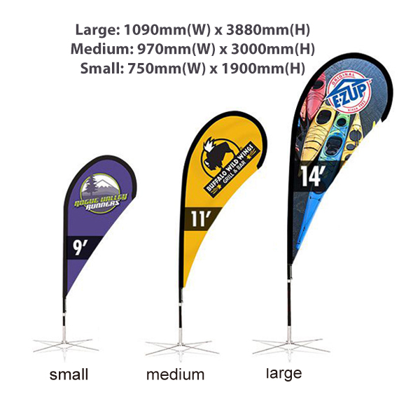 Large(109*388cm) Teardrop Banners 15ft - Image 3